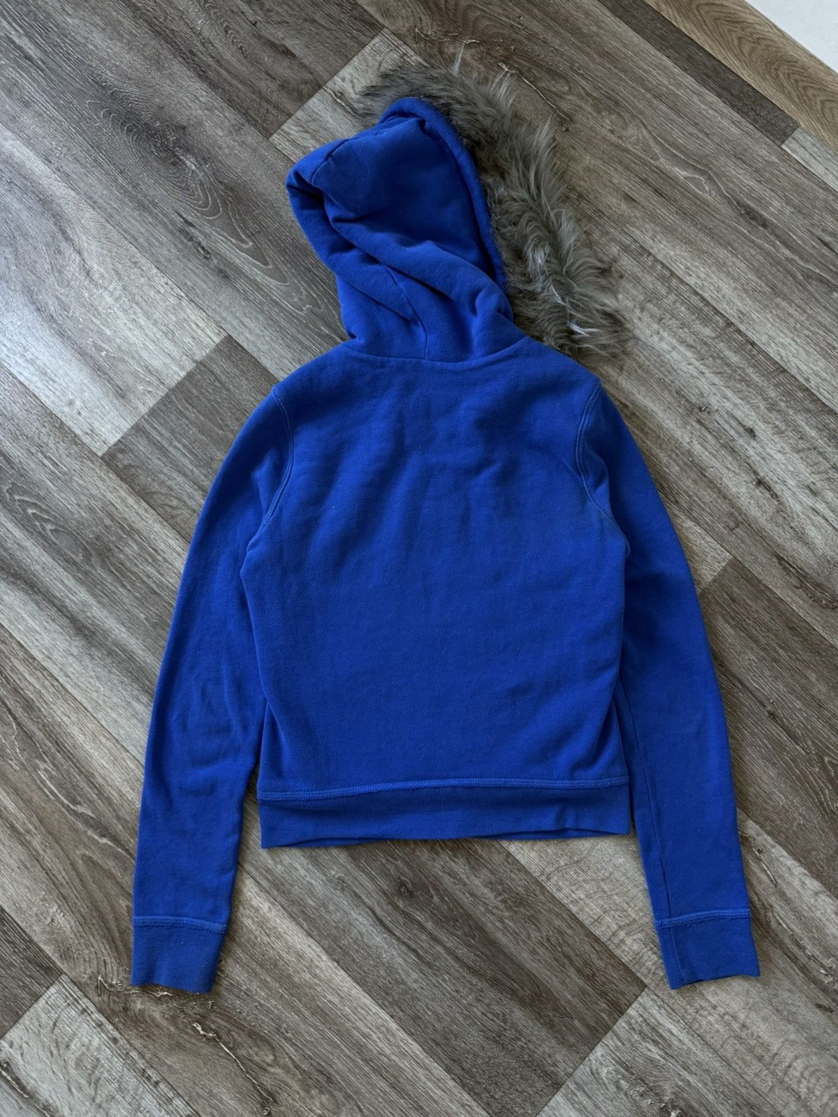 Hollister Faux Fur Hollister Hoodie Y2K Woomens Hooded Blue Streetwear Size S / US 4 / IT 40 - 9 Thumbnail