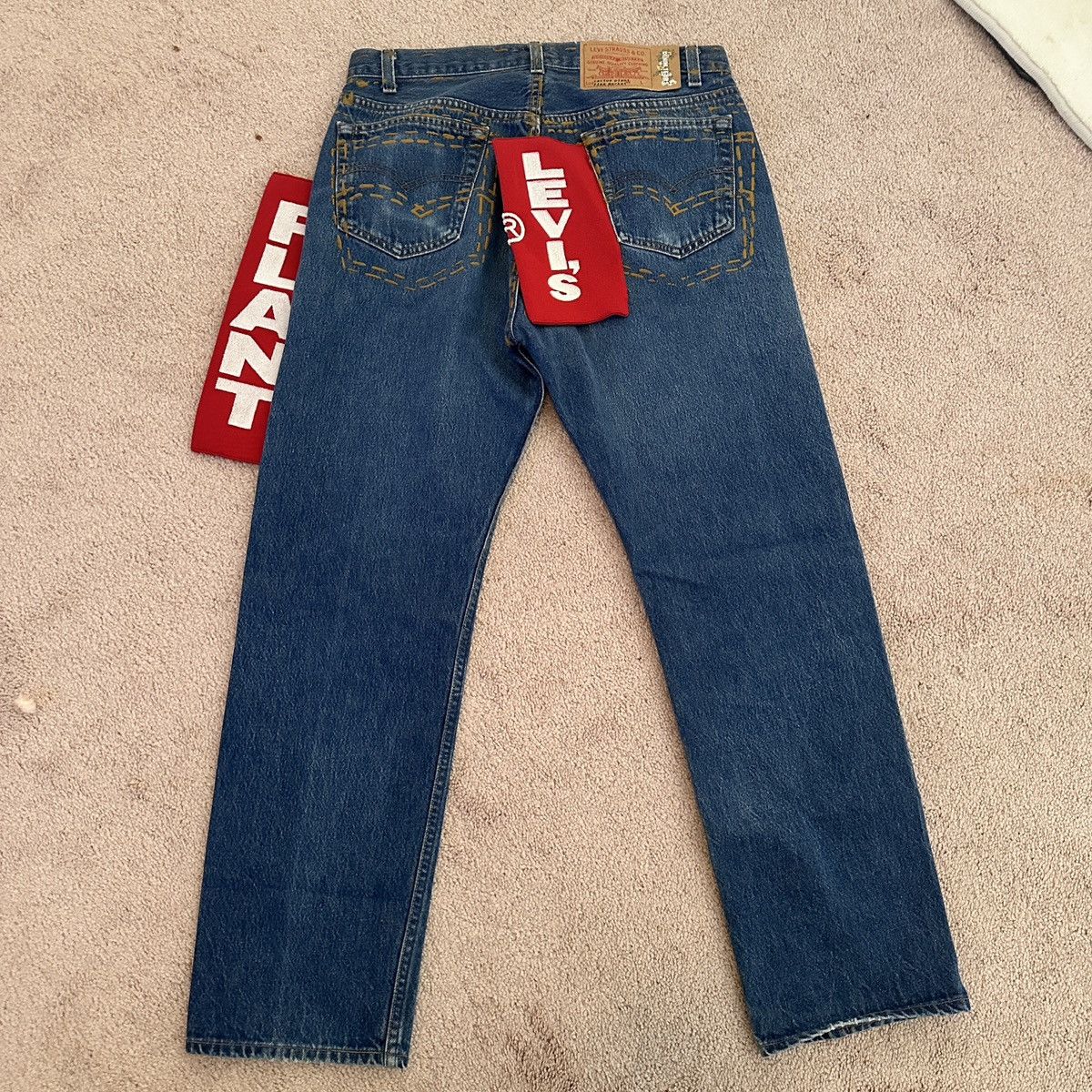 Cactus Plant Flea Market × DENIM TEARS CPFM x DENIM TEARS DENIM Size US 34 / EU 50 - 2 Thumbnail