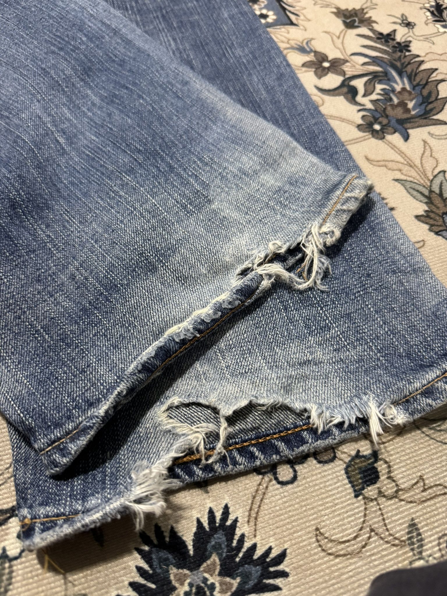 Edwin × Japanese Brand Vintage Edwin 505 Zipper Selvadge Redline Jeans Sun Faded Size US 34 / EU 50 - 14 Thumbnail