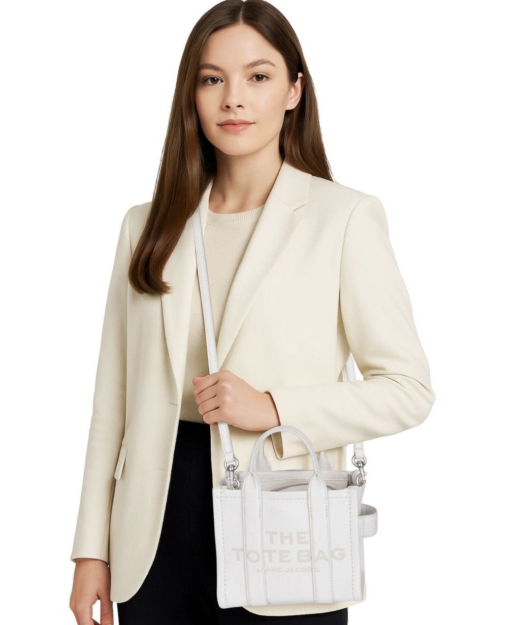 Marc Jacobs MARC JACOBS Full Grain Leather Mini Tote Bag Crossbody Size ONE SIZE - 4 Thumbnail
