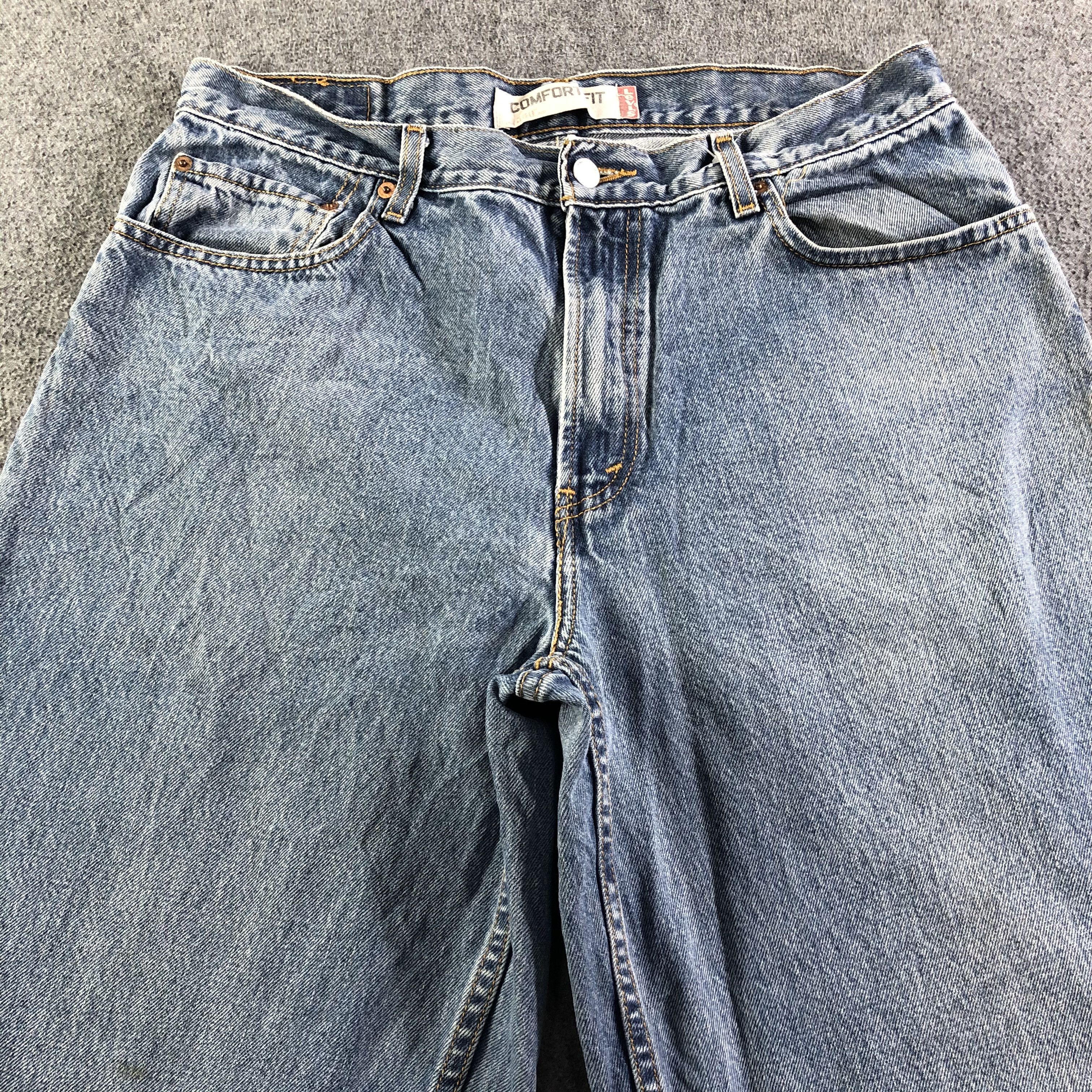 Levi's Vintage Blue Wash Levis 560 Jeans-J3463 Size US 35 - 3 Thumbnail