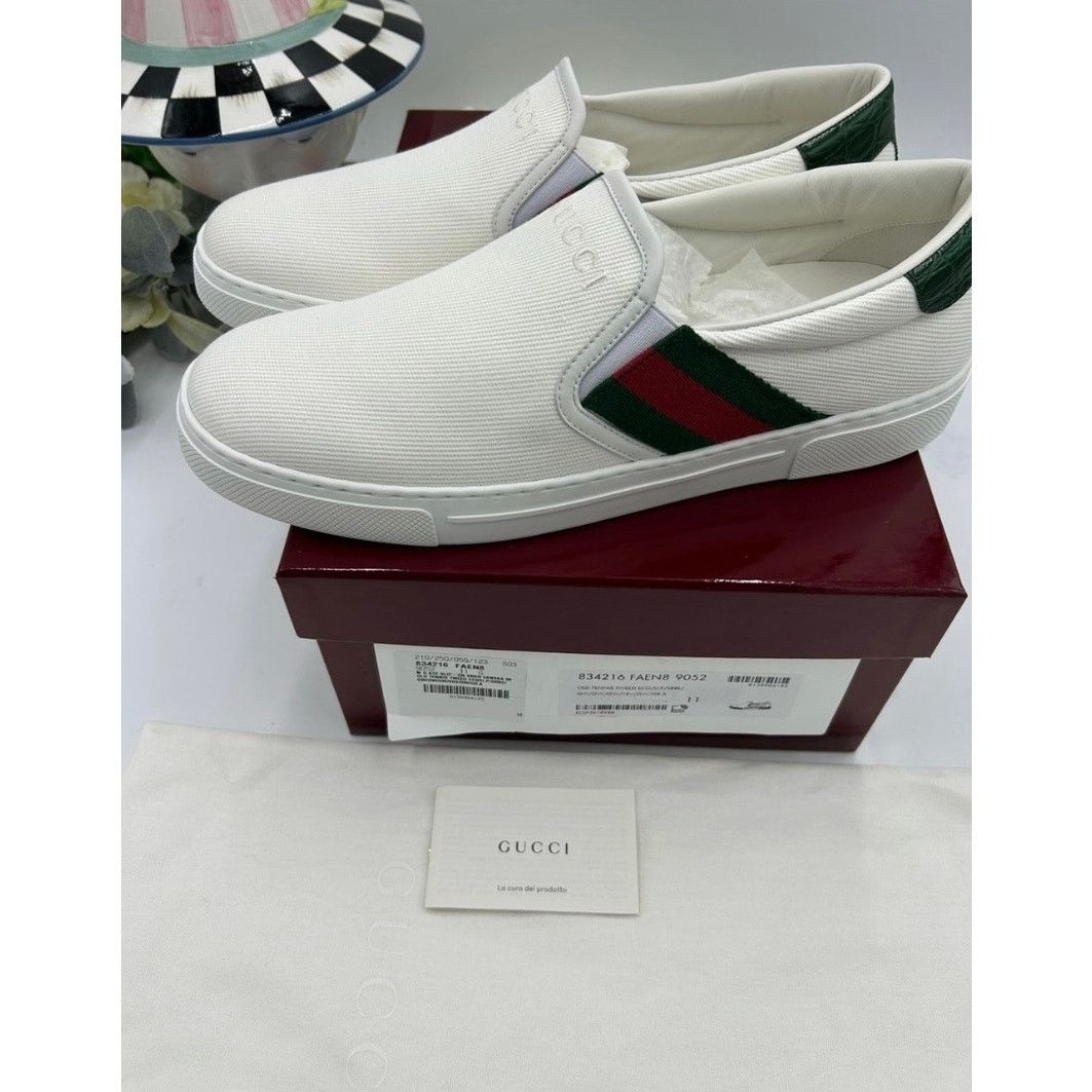 Gucci Men's Gucci ace slip on sneakers size 11 fits 11.5 US Size US 11.5 / EU 44-45 - 9 Thumbnail