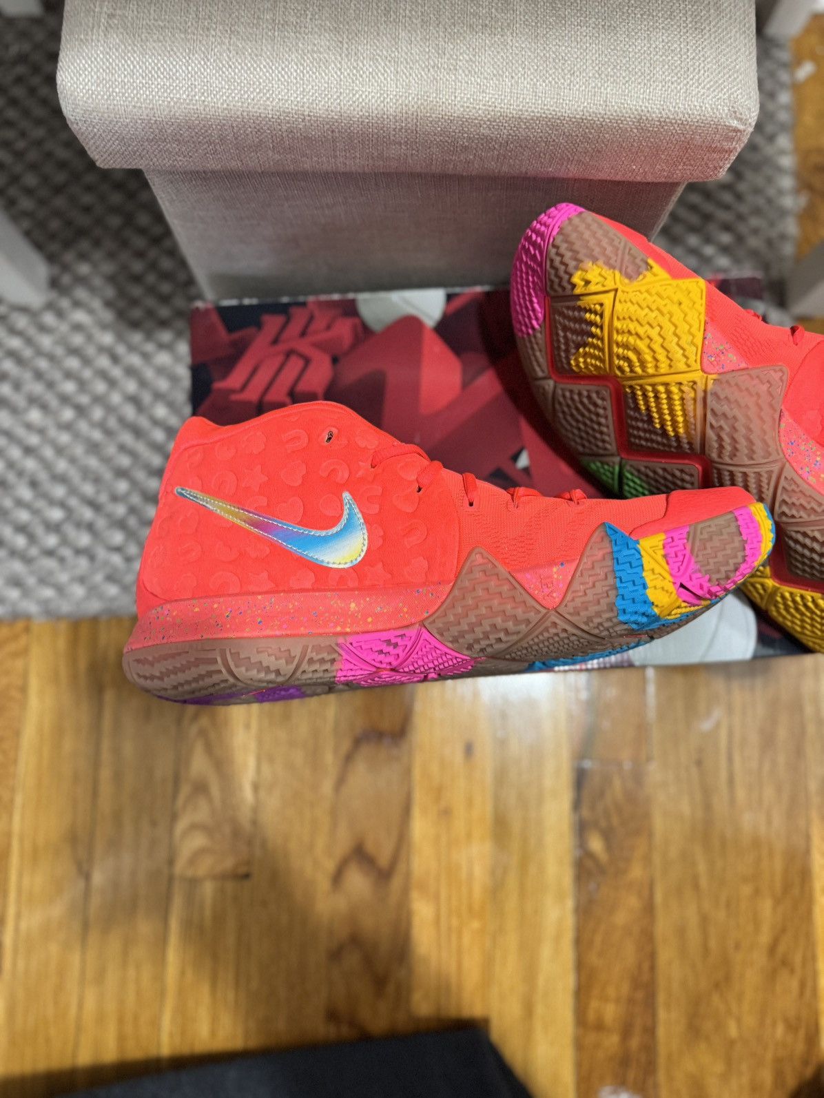 Nike Kyrie 4 Lucky Charms Size US 12 / EU 45 - 8 Thumbnail