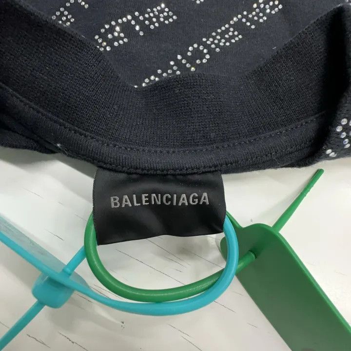 Balenciaga Balenciaga Balenciaga Black Logo Long Sleeve TShirt -2507 Size US S / EU 44-46 / 1 - 2 Thumbnail