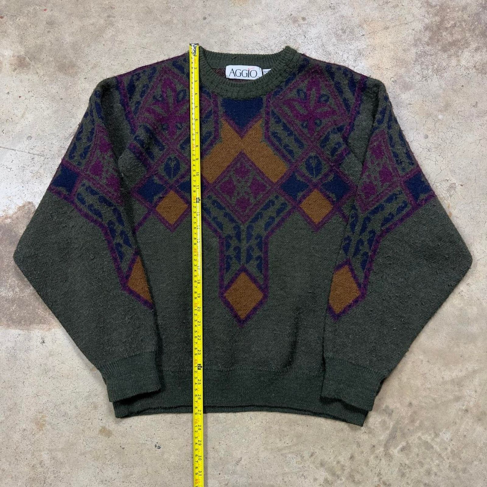 Coogi × Japanese Brand Vintage Casual Geometrical Abstract Style Wool Sweater Size US L / EU 52-54 / 3 - 3 Thumbnail