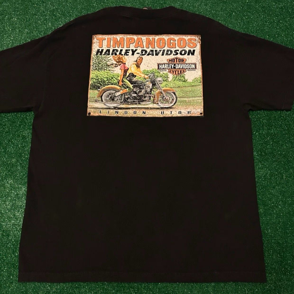 Harley Davidson VINTAGE Harley-Davidson Logo Biker Lindon Utah VTG 2016 Shirt XL Black Mens Short Sleeve Y2K 90s Grunge Punk Motorcycle Hip Hop Logo Size US XL / EU 56 / 4 - 2 Thumbnail