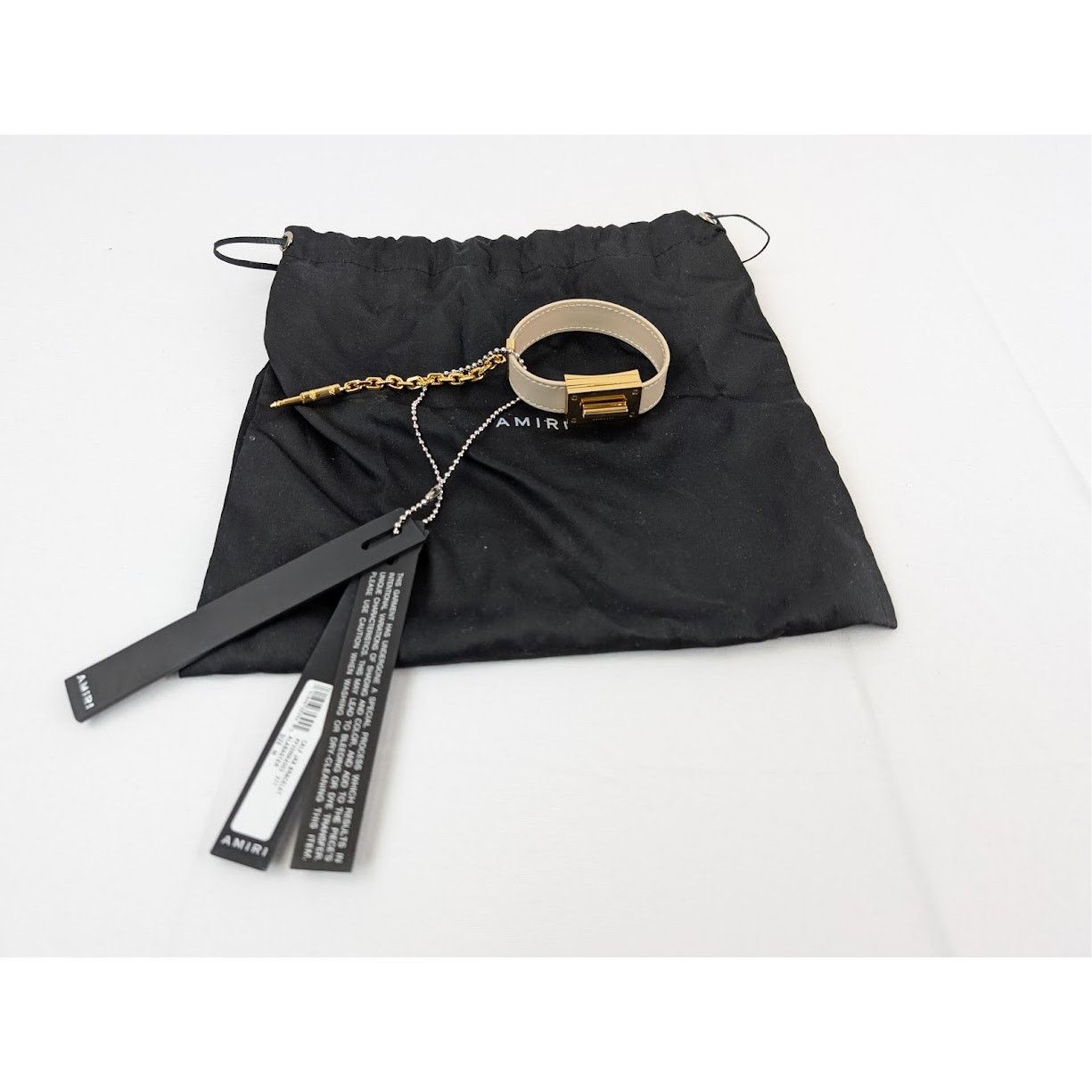 Amiri o1rshd1 Size: M / Calf Jax Bracelet in Alabaster Size ONE SIZE - 14 Thumbnail
