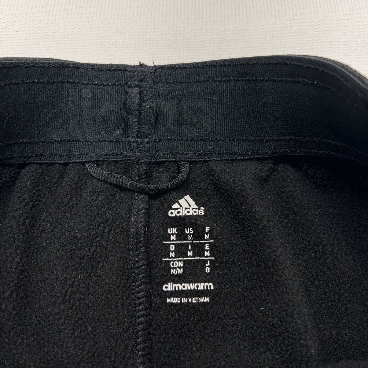Adidas Adidas Sweat Pants Black Climawarm Fleece Lined Zip Ankle Size US 32 / EU 48 - 9 Thumbnail