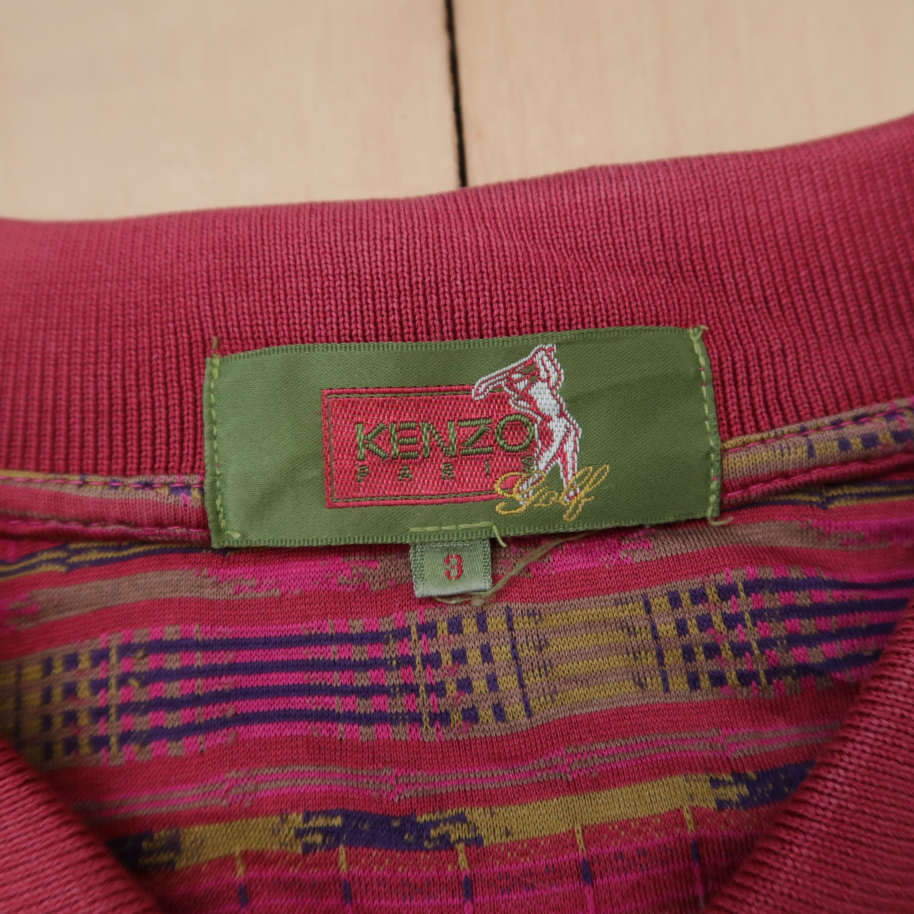 Kenzo 90s Kenzo Golf Psychedelic Ethnic Patterned Polo Shirt Size US M / EU 48-50 / 2 - 4 Thumbnail