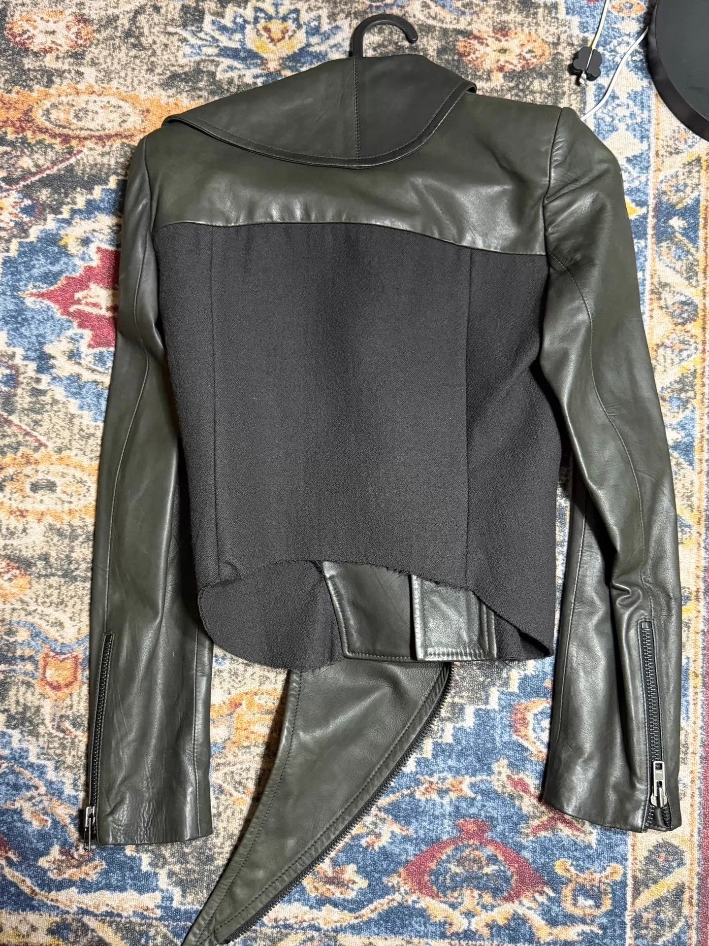 Haider Ackermann Haider Ackermann 2010 emerald green asymmetric jacket Size XS / US 0-2 / IT 36-38 - 7 Thumbnail