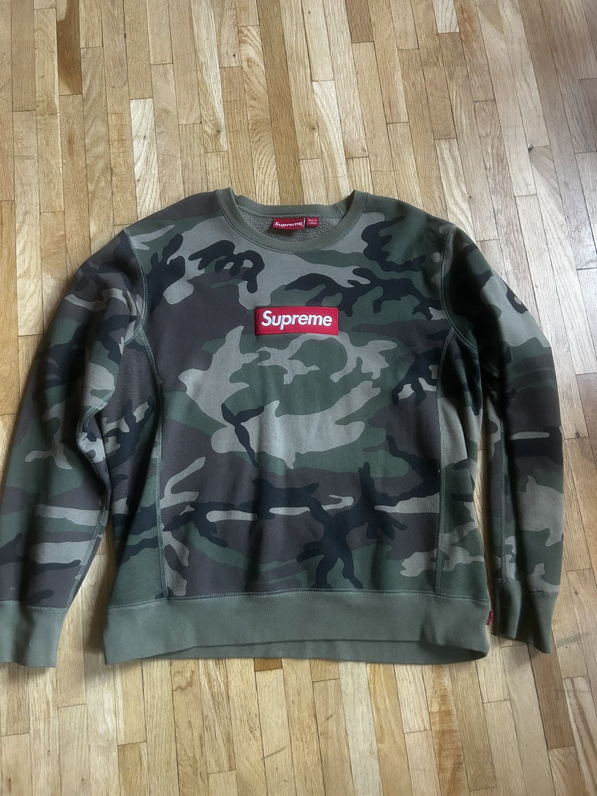 Supreme Supreme FW15 Woodland Camo Box Logo Size US L / EU 52-54 / 3 - 1 Thumbnail
