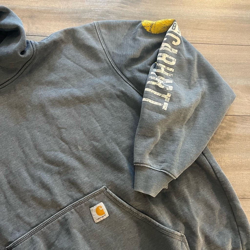 Carhartt Carhartt Grey Athletic Casual Pullover Hoodie Men 2XL Size US M / EU 48-50 / 2 - 2 Thumbnail