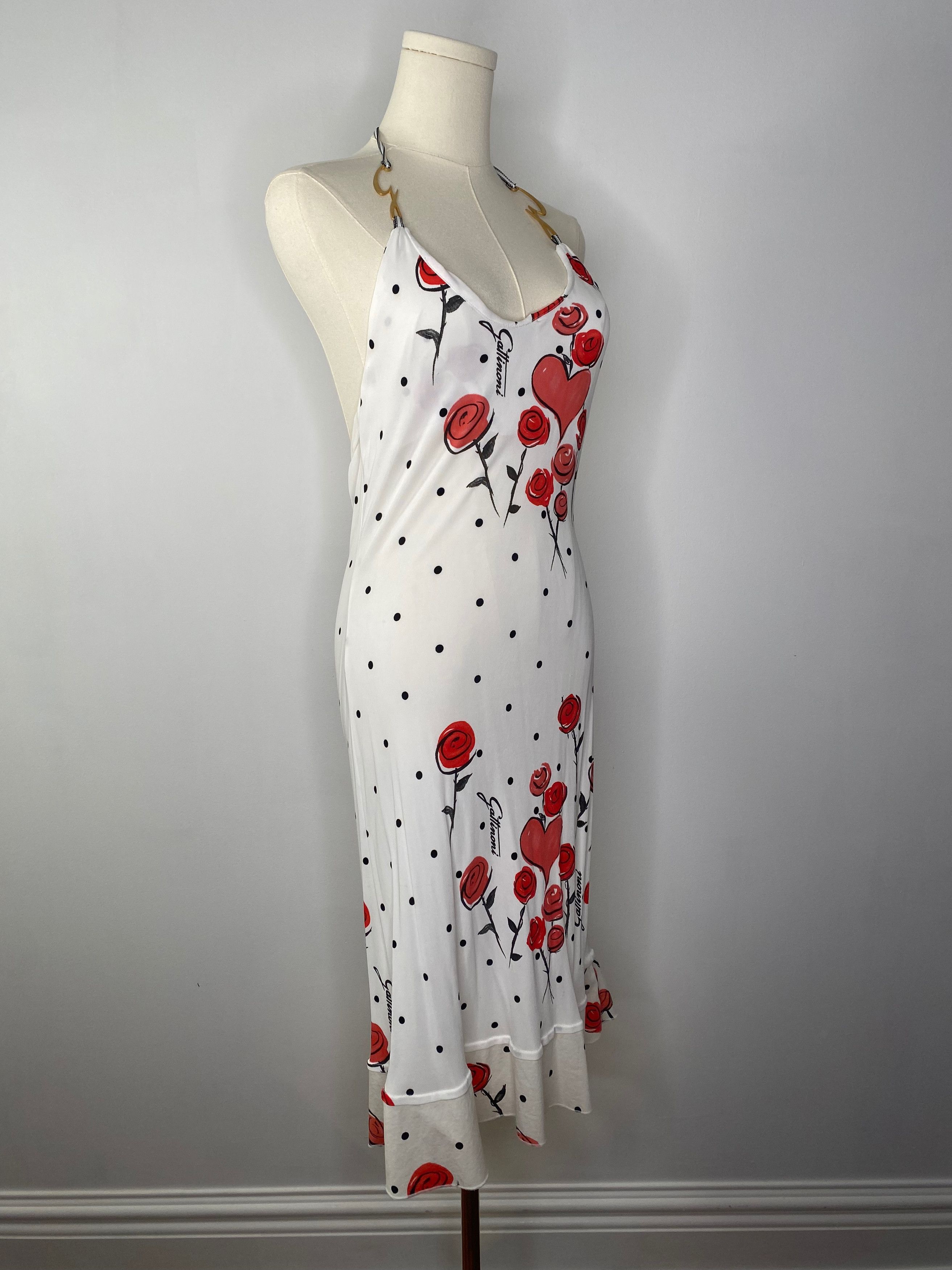 Vintage Gattinoni Jeans - White rose dress Size ONE SIZE - 5 Thumbnail