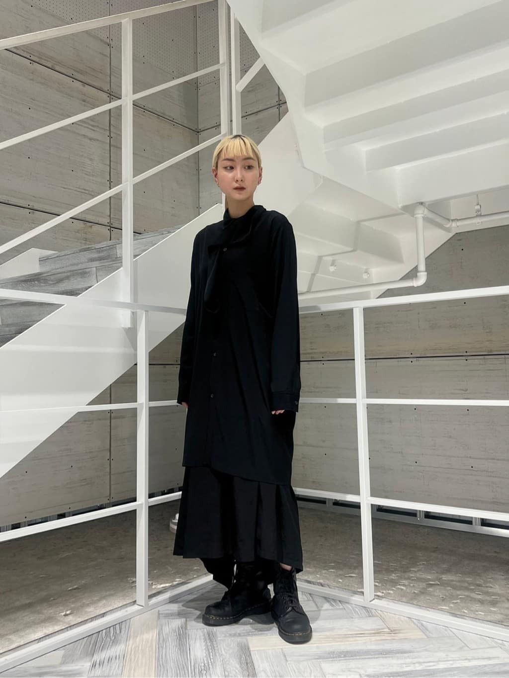 Yohji Yamamoto Y's Yohji Yamamoto - De Chine COLLAR DRAPE BLOUSE SHIRT Size XS / US 0-2 / IT 36-38 - 10 Thumbnail