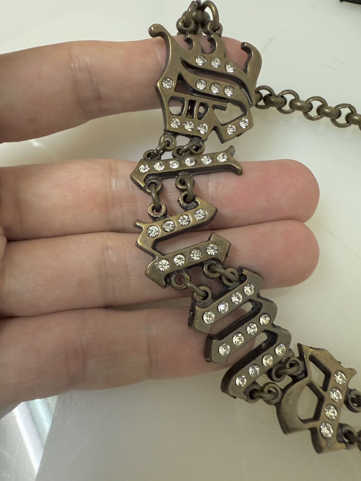Blumarine Blumarine Logo embellished choker necklace Size ONE SIZE - 5 Thumbnail