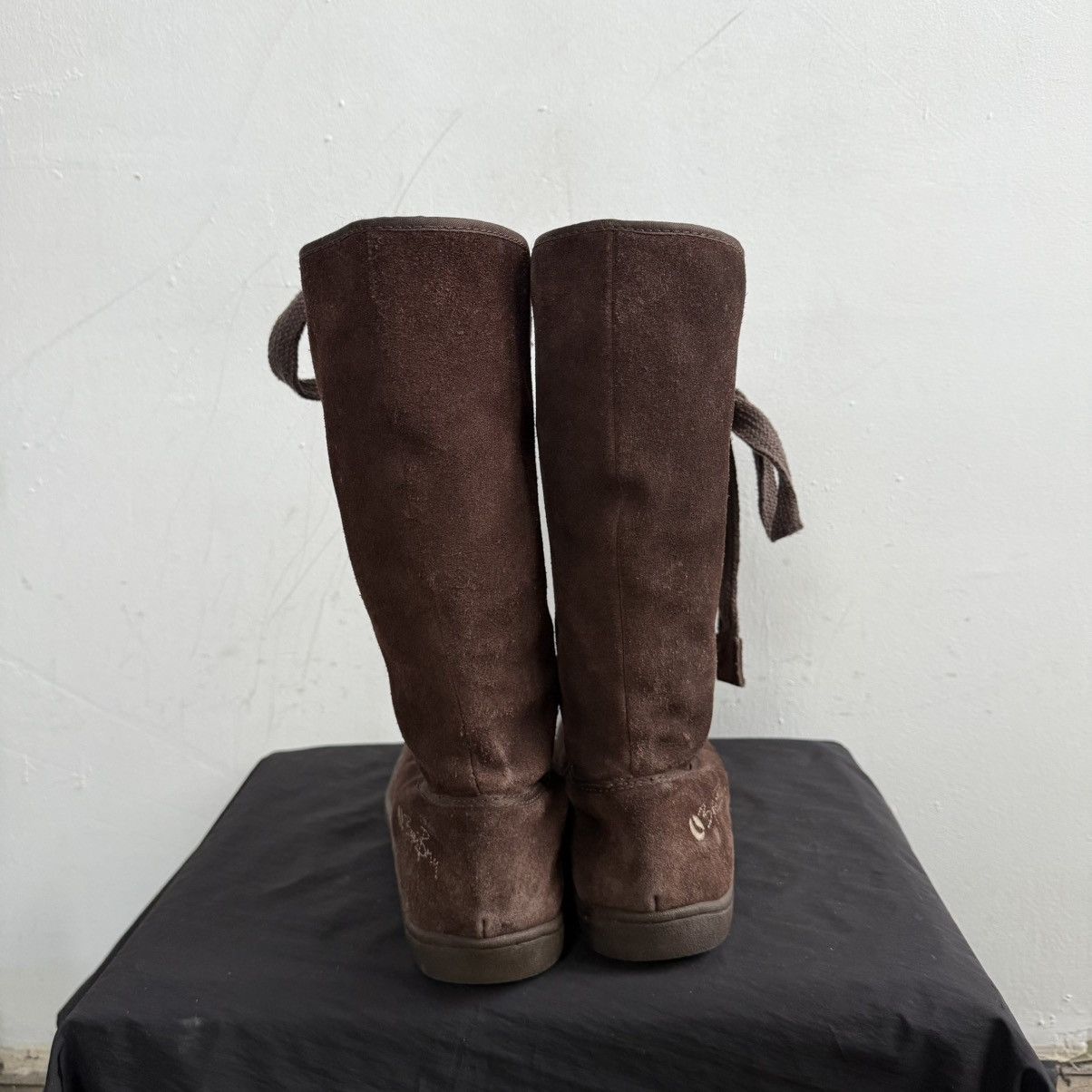 Japanese Brand Vintage Bjorn Borg Suede Brown Lace Up Boots Size US 9 / IT 39 - 6 Thumbnail