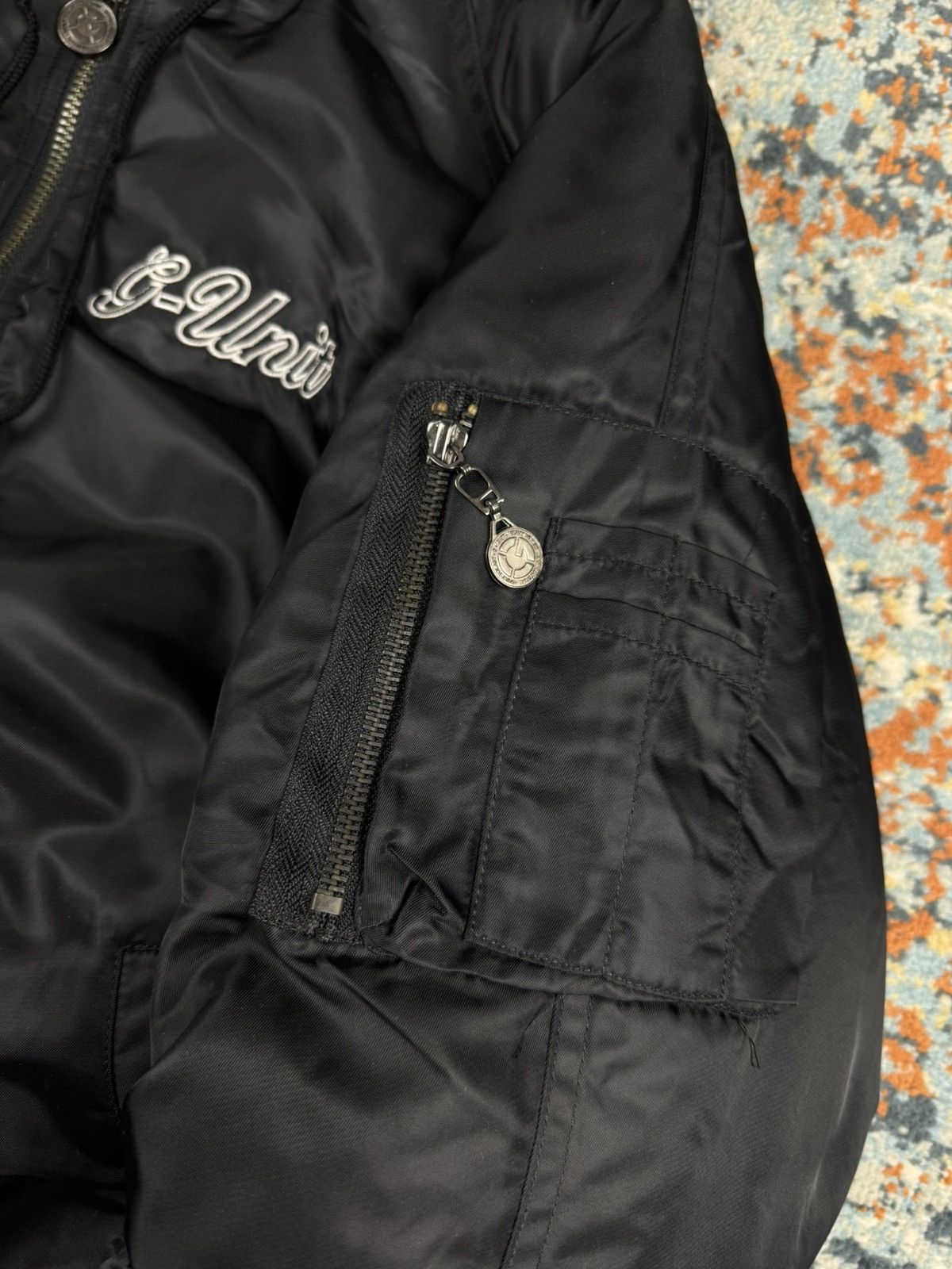 ジャケット・アウター Y2K grunge cargo fur zip flight jacket Y2K grunge military cargo flight jacket2