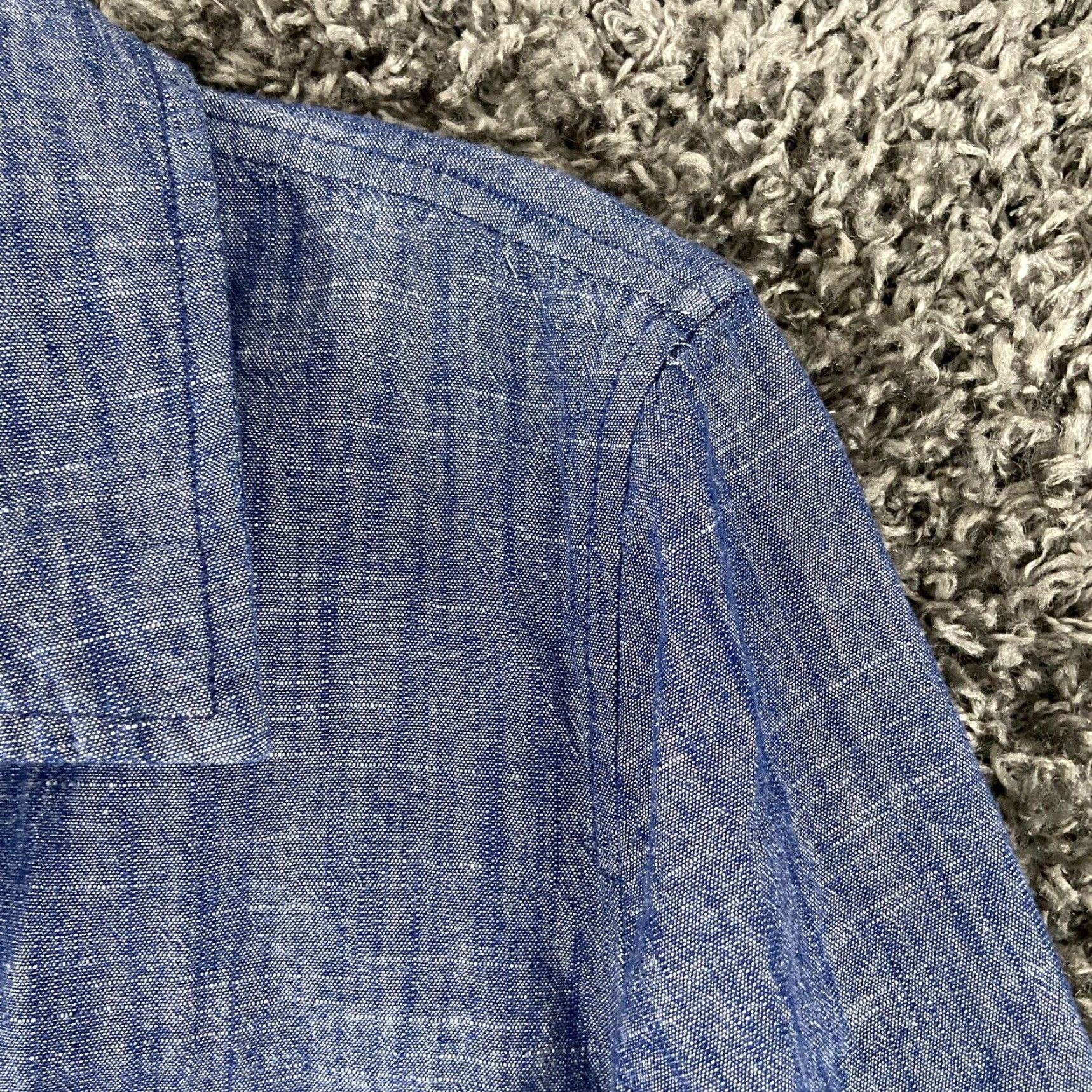 Tommy Hilfiger Tommy Hilfiger Button-Up Shirt Long Sleeve Blue Adult Medium Mens Size US M / EU 48-50 / 2 - 5 Thumbnail