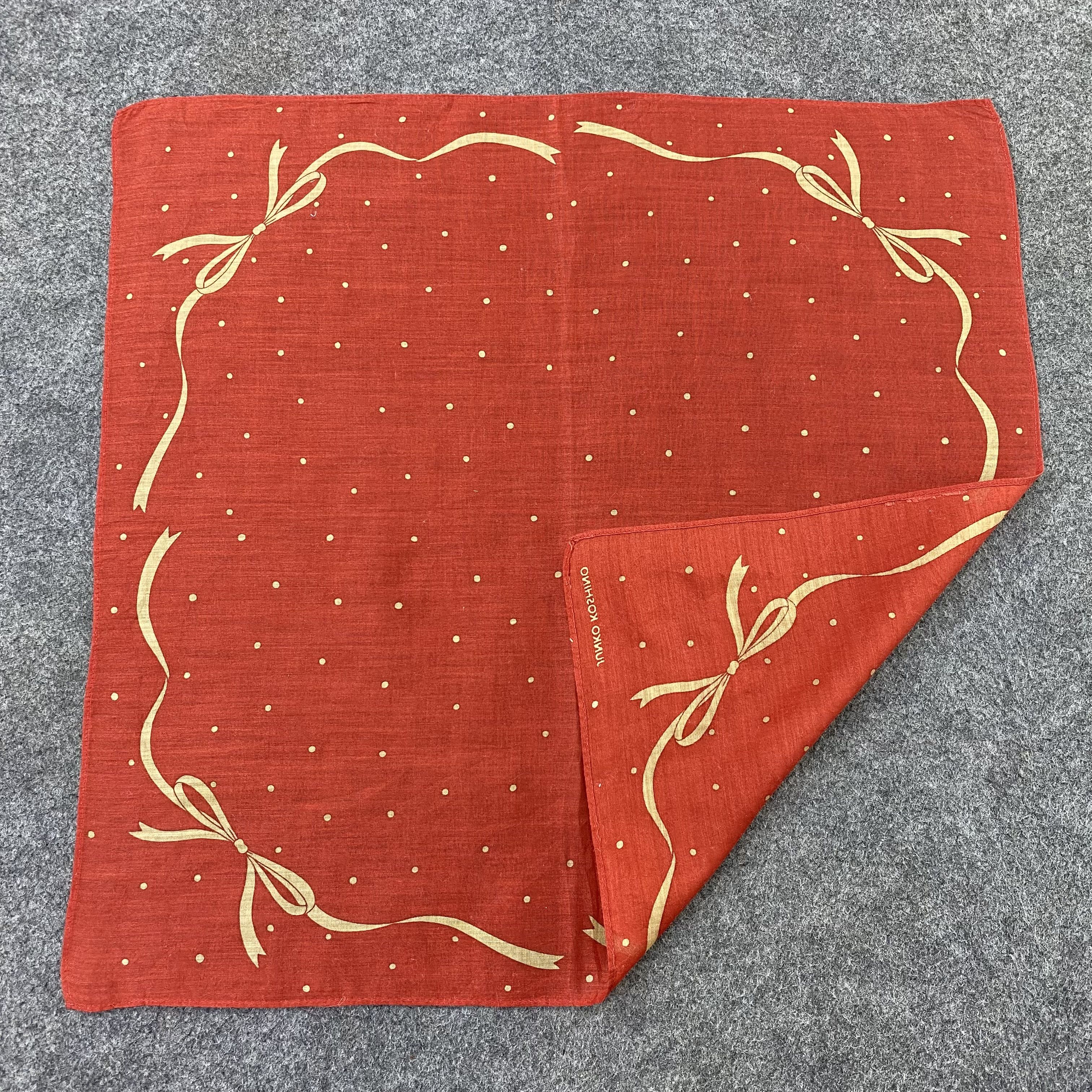 Japanese Brand Junko Koshino Handkerchief Neckerchief Bandana-B1624 Size ONE SIZE - 5 Thumbnail