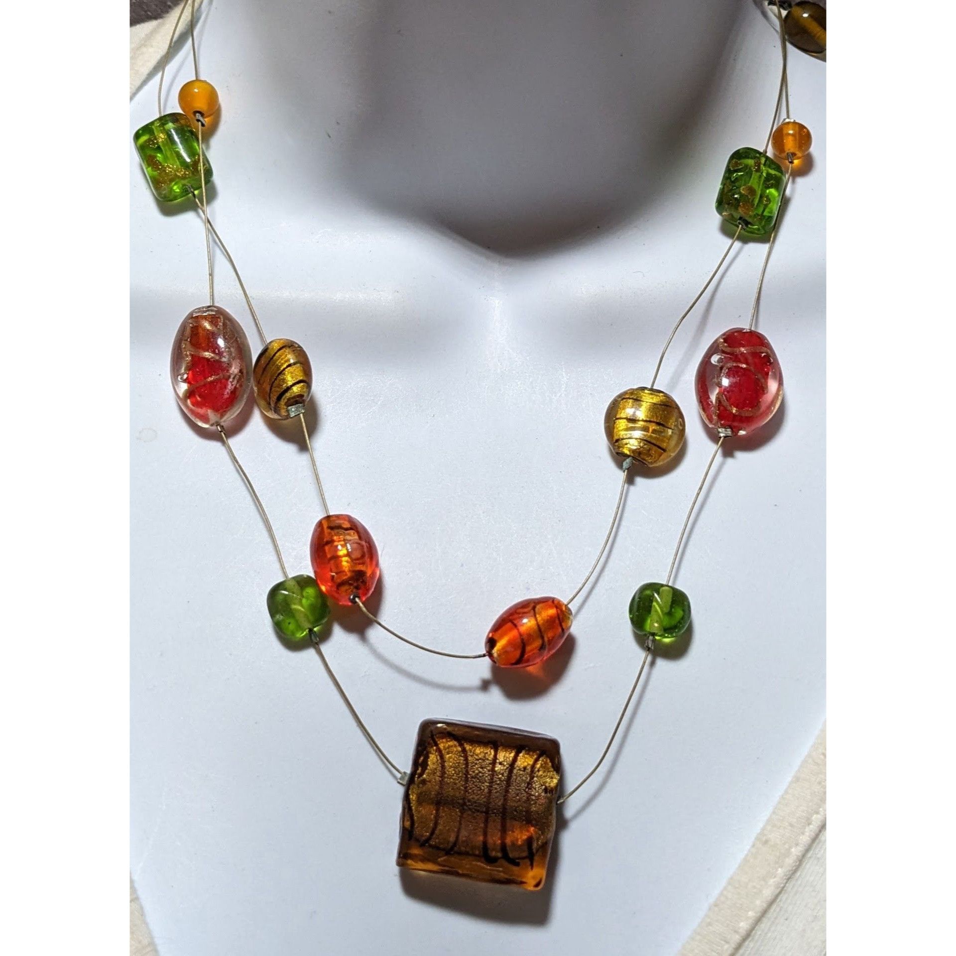 Other Bright Summer Glass Floating Necklace Size ONE SIZE - 3 Thumbnail