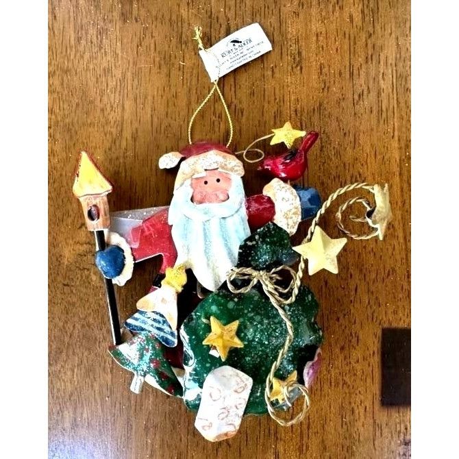 Designer × Vintage NWT VTG Kurt Adler Santa Cardinal Birdhouse Christmas Tree Size ONE SIZE - 1 Thumbnail