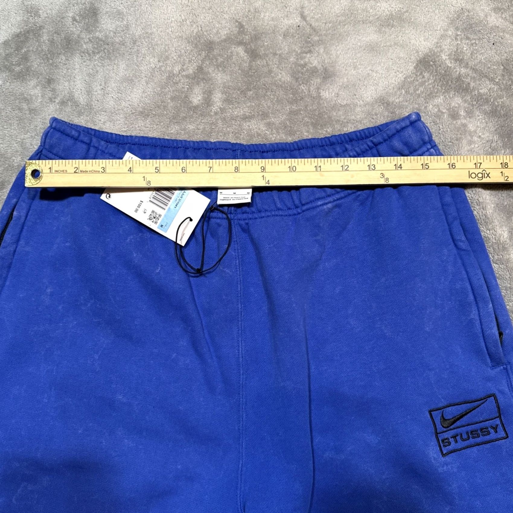 Nike Nike Stussy Acid Wash Fleece Sweatpants Men's Medium Blue DR4025-480 Size US 31 - 6 Thumbnail