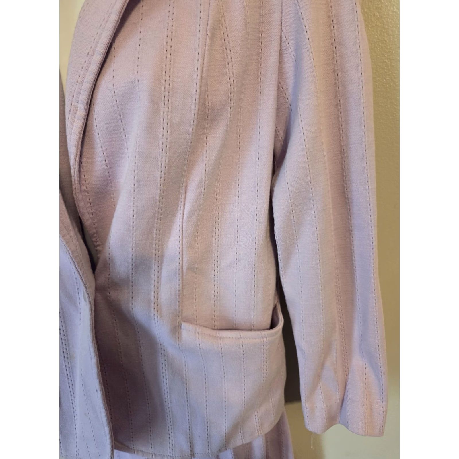 GRAFF VINTAGE Graff Californiawear Resort Wear Set Jacket Skirt Pants 3 Pc Lilac Purple S 1980s Size 28" / US 6 / IT 42 - 7 Thumbnail