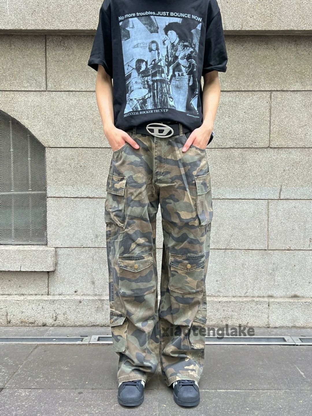 Designer × Japanese Brand × Vintage Utility skate hiphop loose baggy military cargo pants Size US 30 / EU 46 - 5 Thumbnail