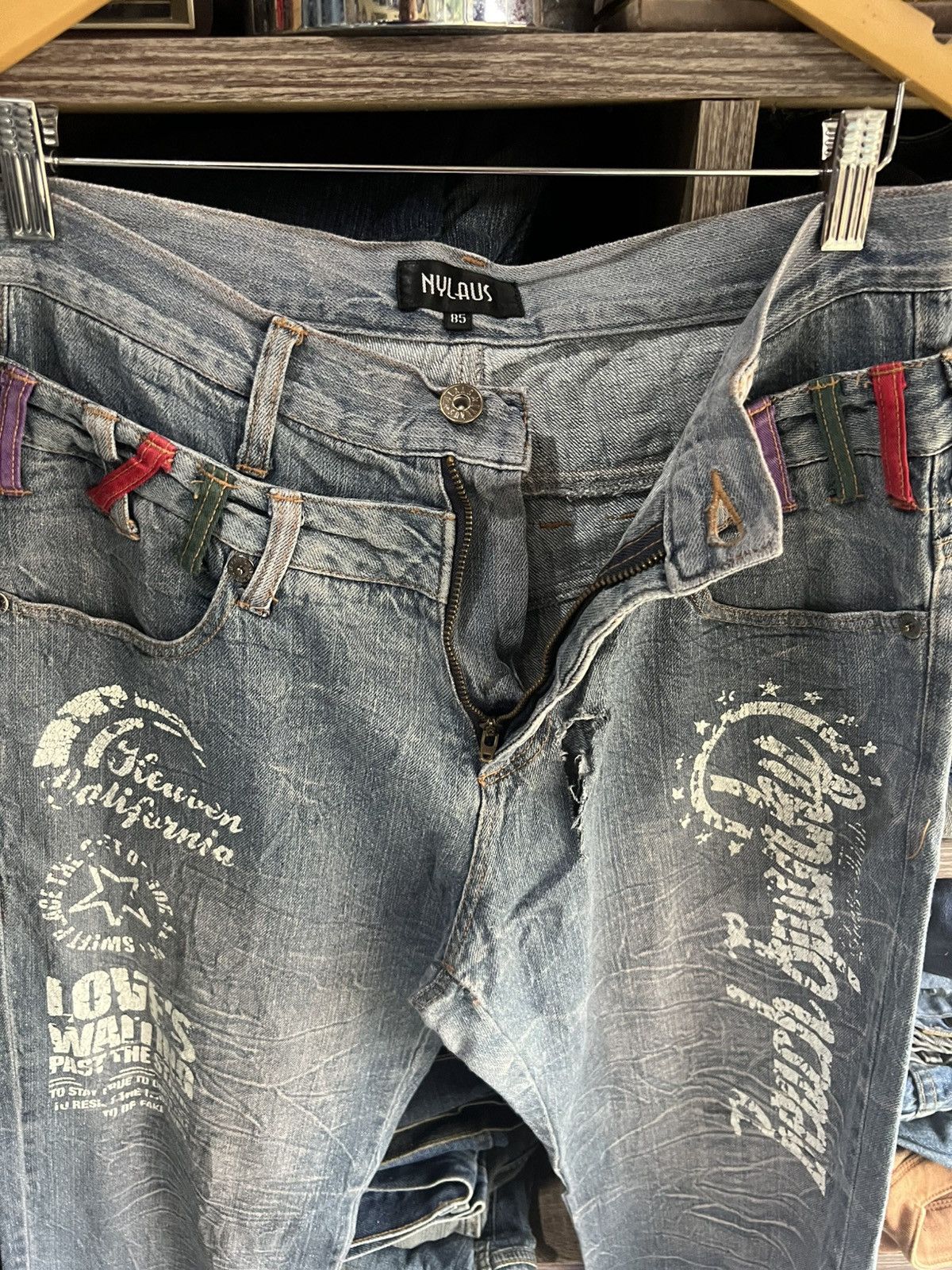 If Six Was Nine 🔥Nylaus Double Waist Hysteric Inspired Flared Denim Size US 32 / EU 48 - 12 Thumbnail