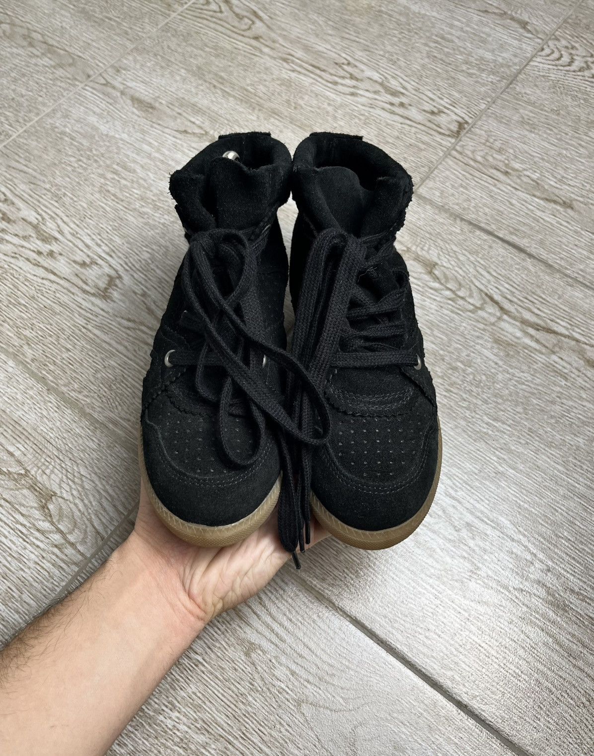 Isabel Marant Etoile ISABEL MARANT ETOILE STYLE BEKETT HYPE BLACK SNEAKERS Size US 8 / IT 38 - 4 Thumbnail