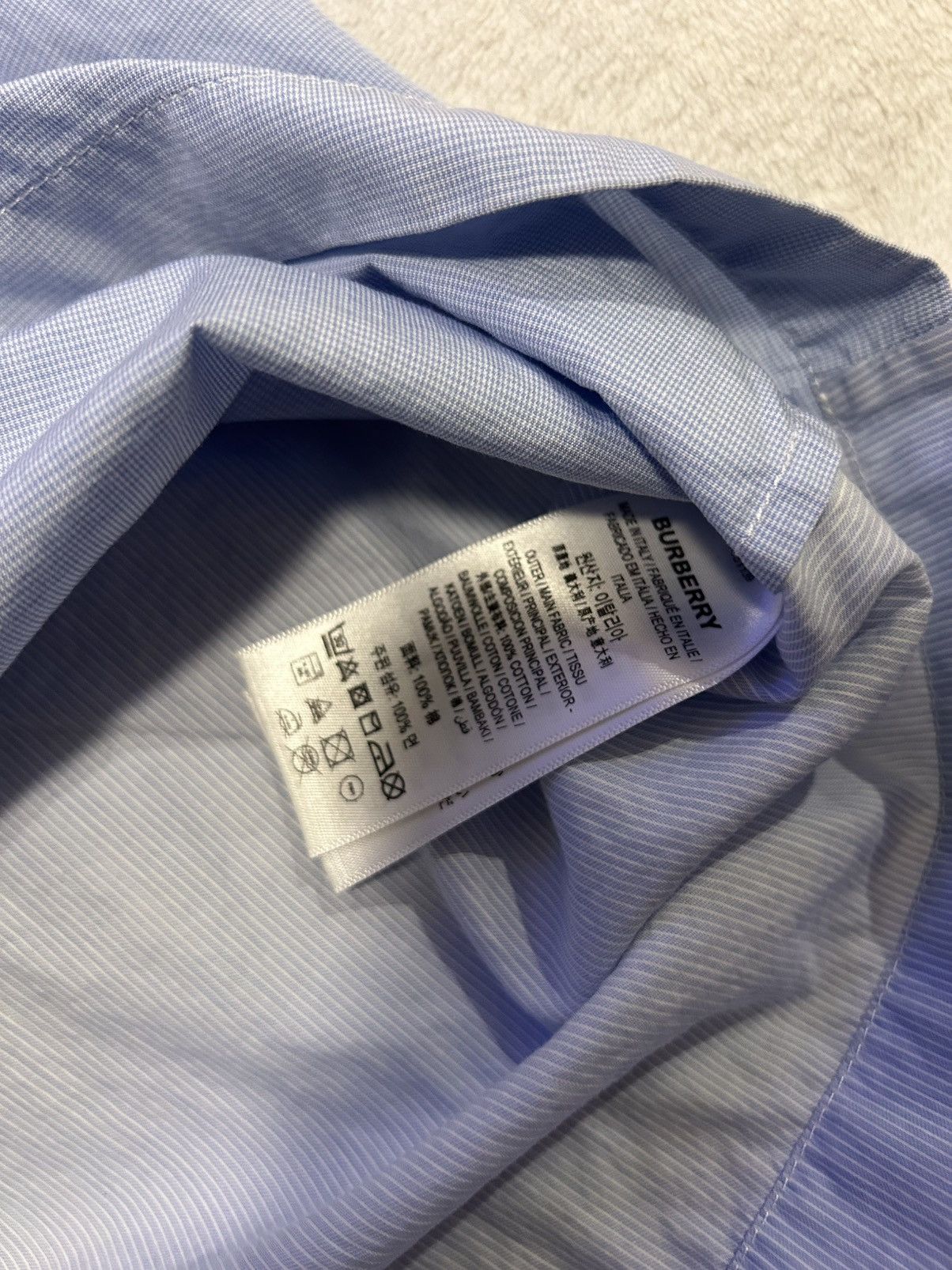 Burberry Burberry Short-Sleeve Logo Patchwork Shirt Size US M / EU 48-50 / 2 - 7 Thumbnail
