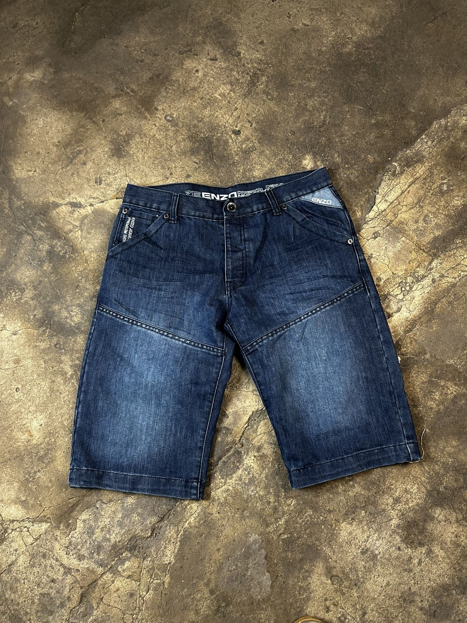 JNCO × Vintage Vintage Y2k Avant Garde Oversized Faded Jeans Shorts 2000s Size US 34 / EU 50 - 3 Thumbnail