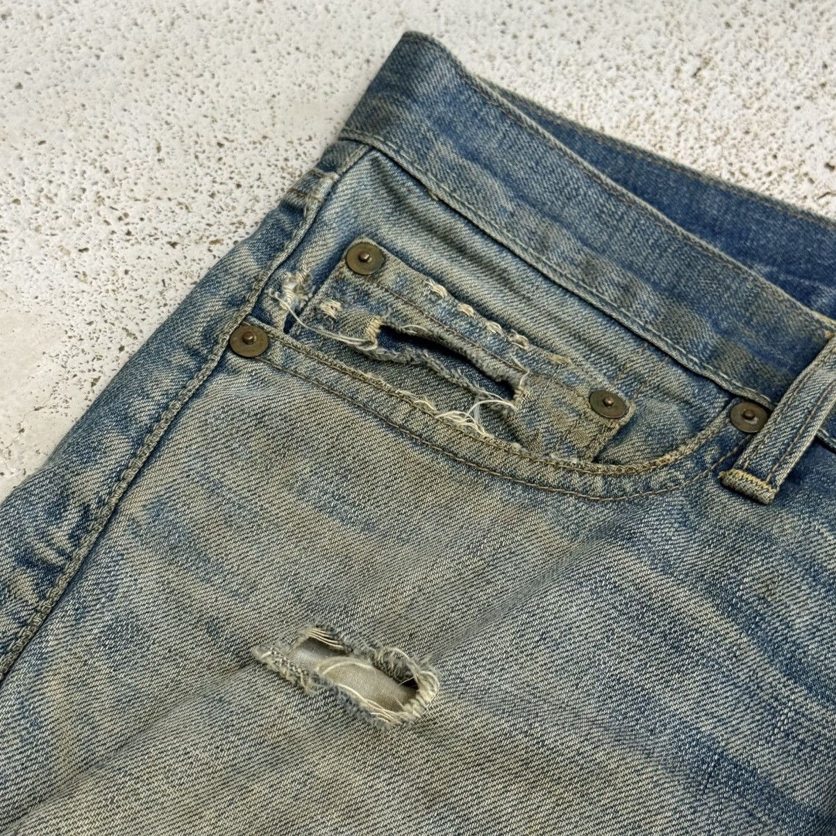 NSF NSF Muddy Distressed Slim Fit Buttonfly Denim Pants Size US 31 - 8 Thumbnail