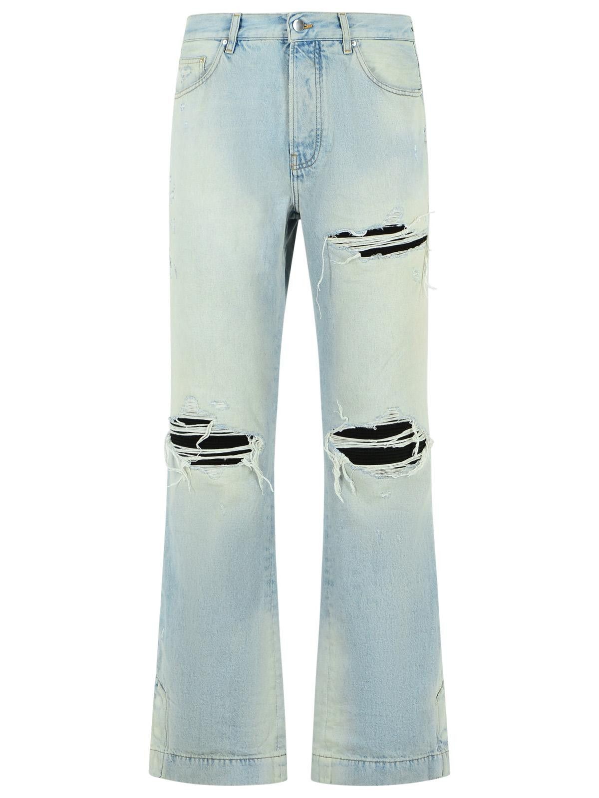 Amiri AMIRI 'Flare' Light Blue Cotton Jeans Size US 31 - 1 Thumbnail