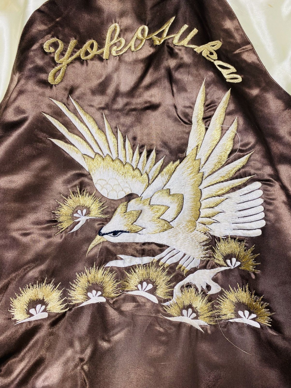 Japanese Brand Vintage 80s Sukajan Yokosuka Eagle embroidery Jacket Size US L / EU 52-54 / 3 - 12 Thumbnail