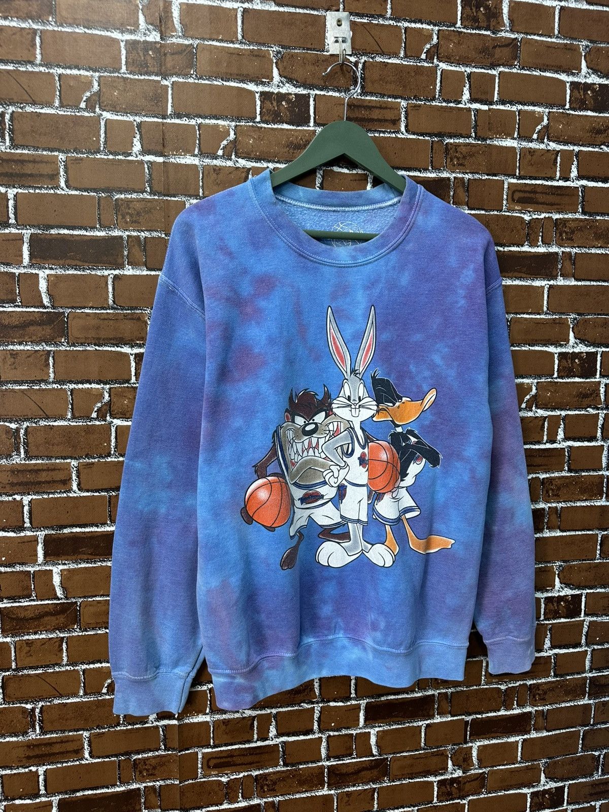 Vintage Vintage Space Jam Tazmania Back Heat Tye Dye Crewneck Z387 Size US S / EU 44-46 / 1 - 2 Thumbnail