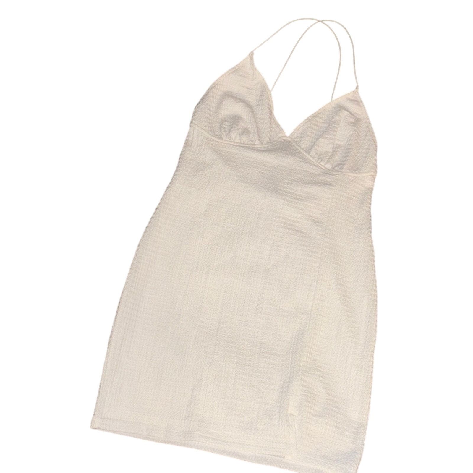 Divided Divided White Mini Dress - Size Large Size L / US 10 / IT 46 - 2 Thumbnail