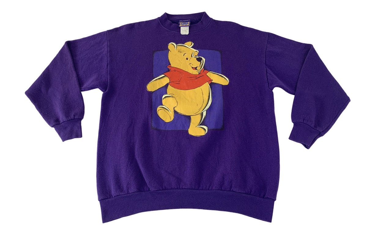 Disney 90s Disney Winnie The Pooh Big Screen Logo Crewneck Size US L / EU 52-54 / 3 - 1 Thumbnail