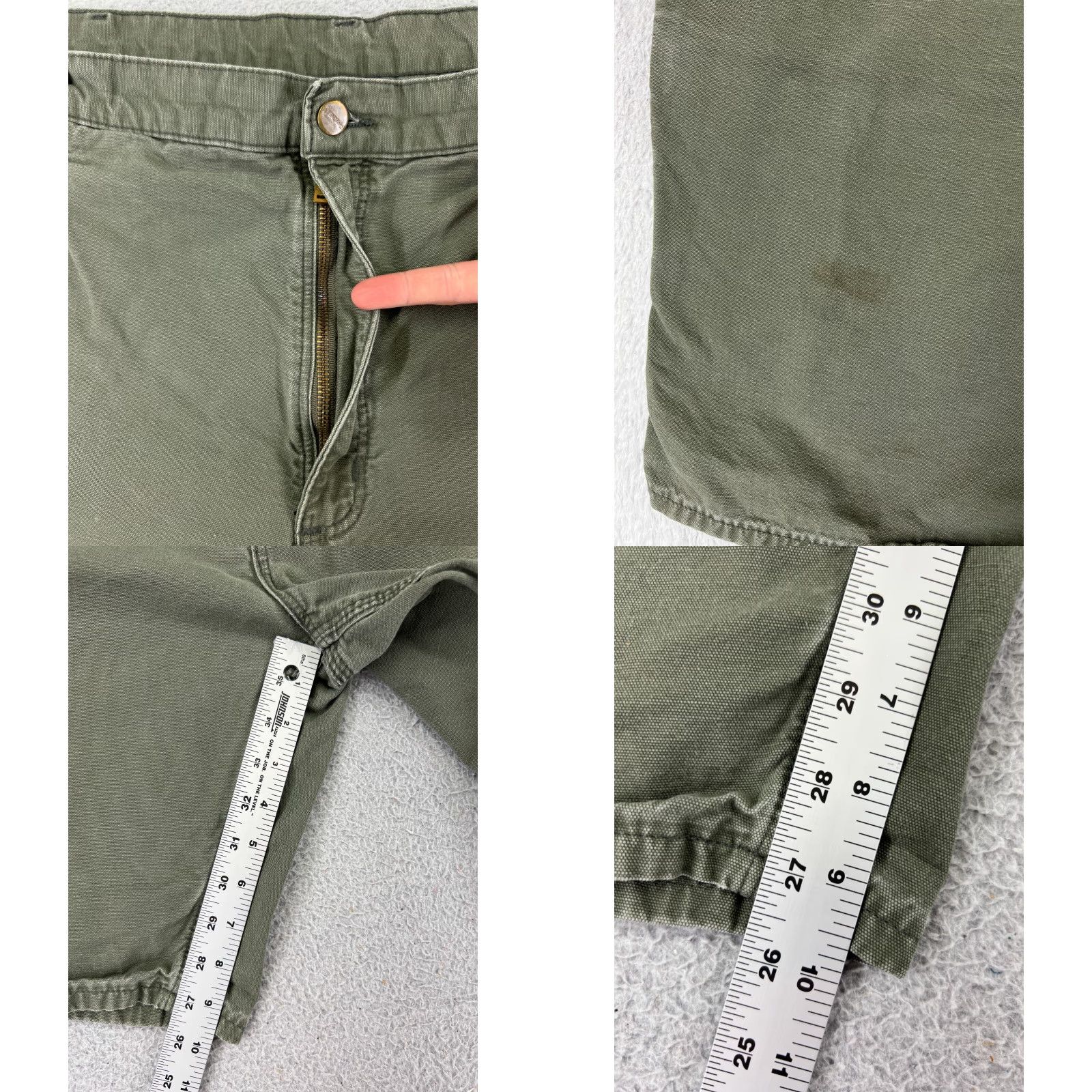 Carhartt VINTAGE Carhartt Shorts Mens 42 Green 100% Cotton Duck Workwear Cargo 9 Inseam Regular Size US 42 / EU 58 - 8 Thumbnail