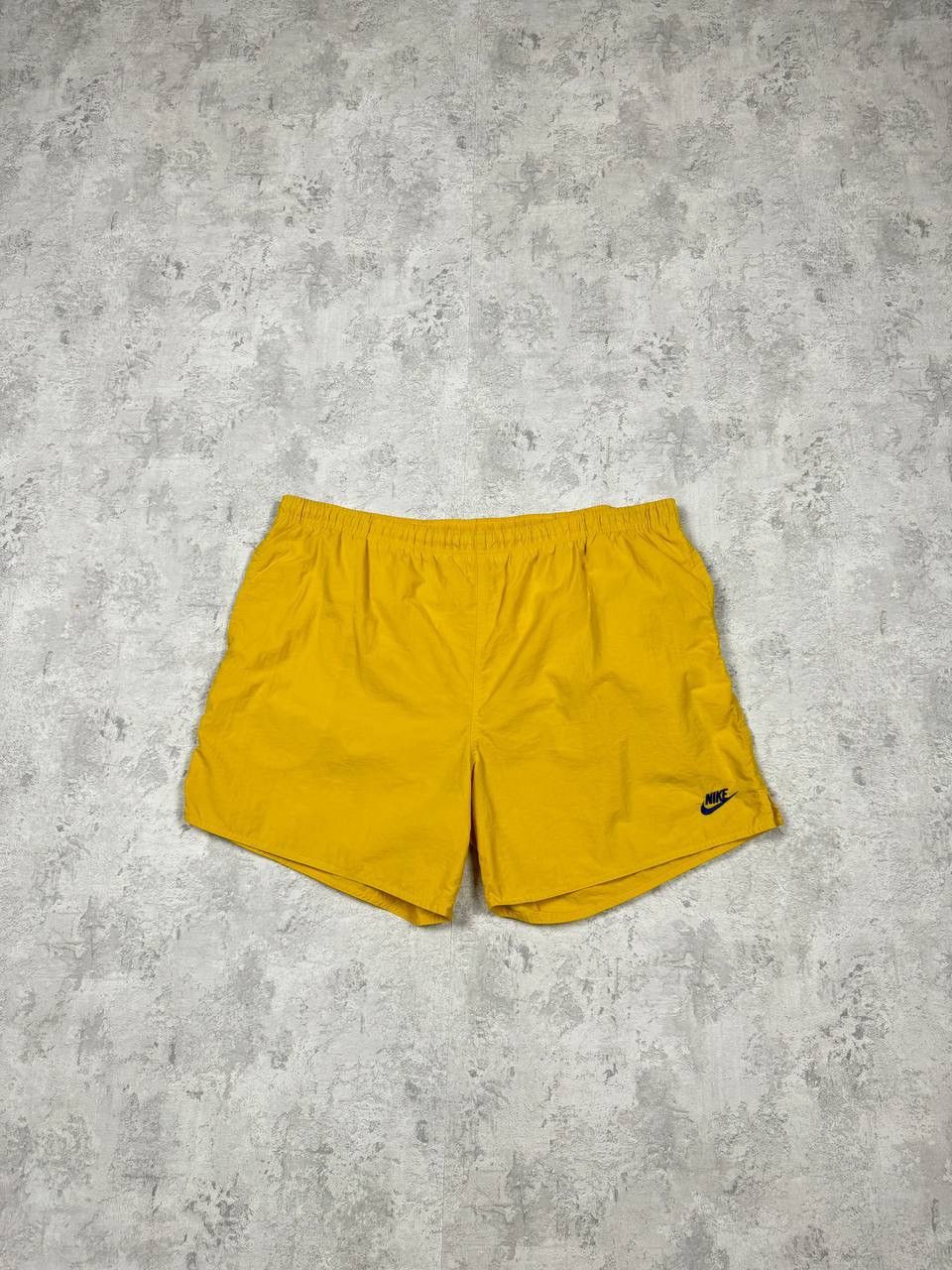 Nike RARE Vintage Nike Yellow Shorts Big Logo Size XL Size US 37 - 2 Thumbnail
