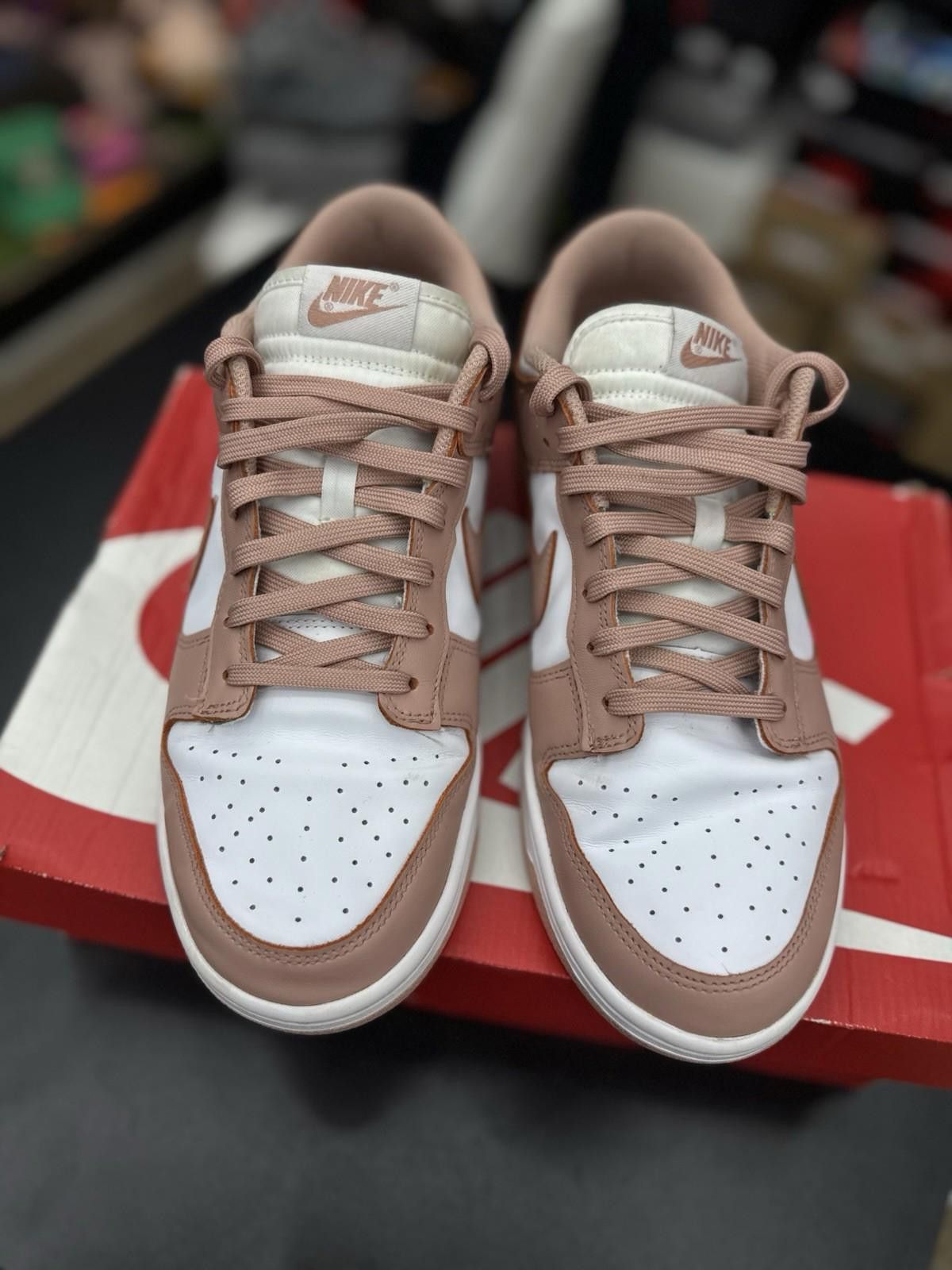 Nike Size 11.5W - Nike Dunk Low Rose Whisper Pink White Leather Size US 11.5 / IT 41.5 - 4 Thumbnail