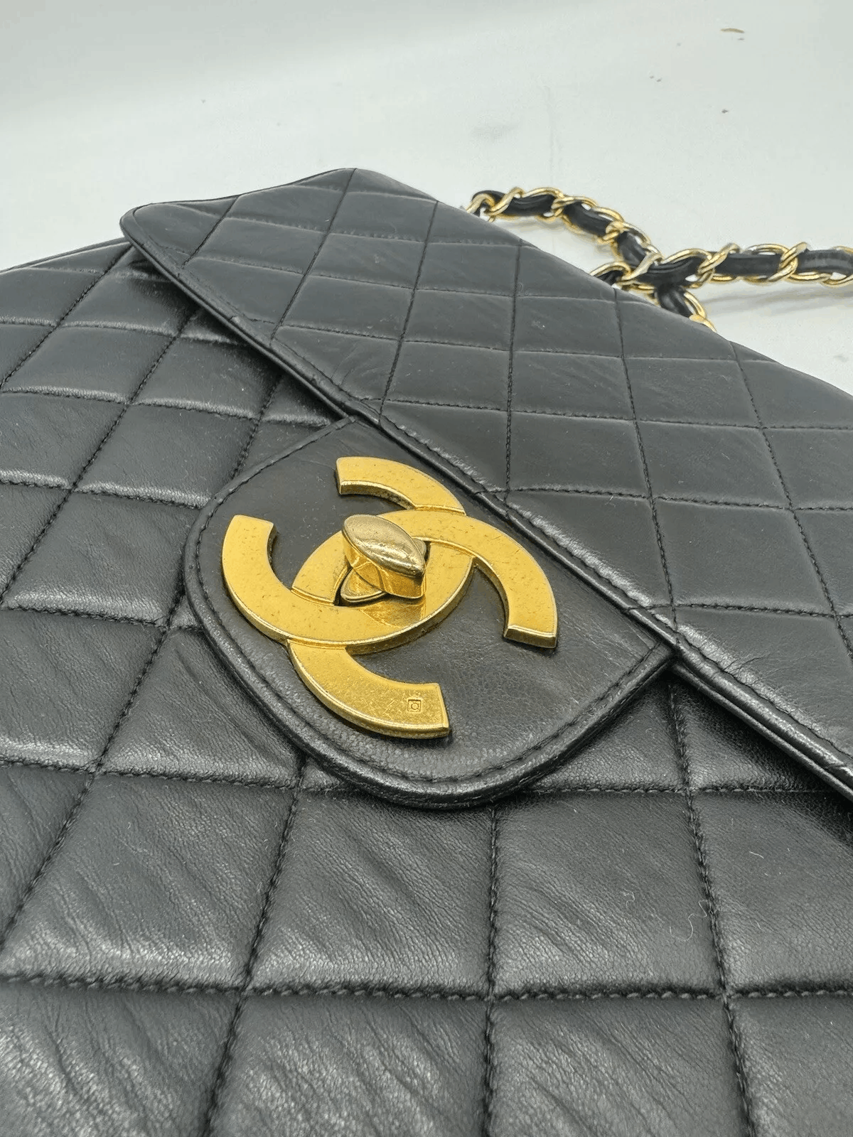 Chanel CHANEL VINTAGE JUMBO CLASSIC SINGLE FLAP BAG Size ONE SIZE - 5 Thumbnail