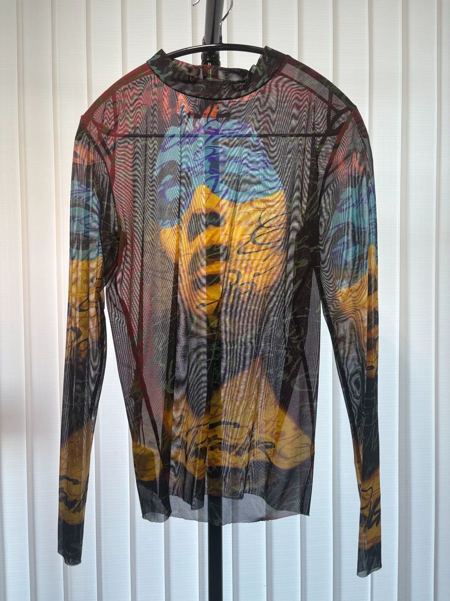 Jean Paul Gaultier Jean Paul Gaultier Vintage Portrait Tulle Top Size US M / EU 48-50 / 2 - 1 Thumbnail