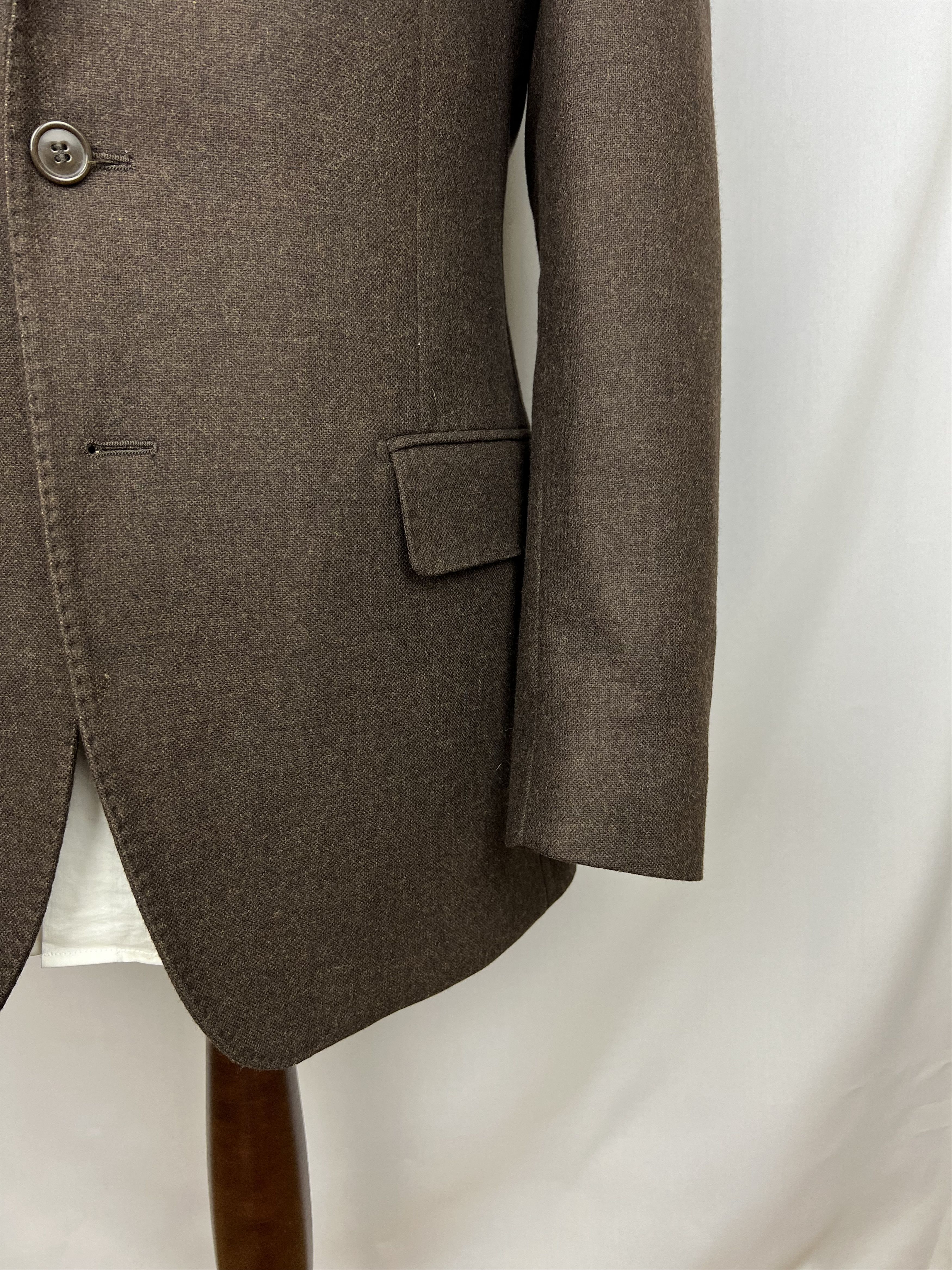 Boggi x Vitale Barberis Solid Soft Wool Half-Lined Sport Coat Size 42R - 7 Thumbnail