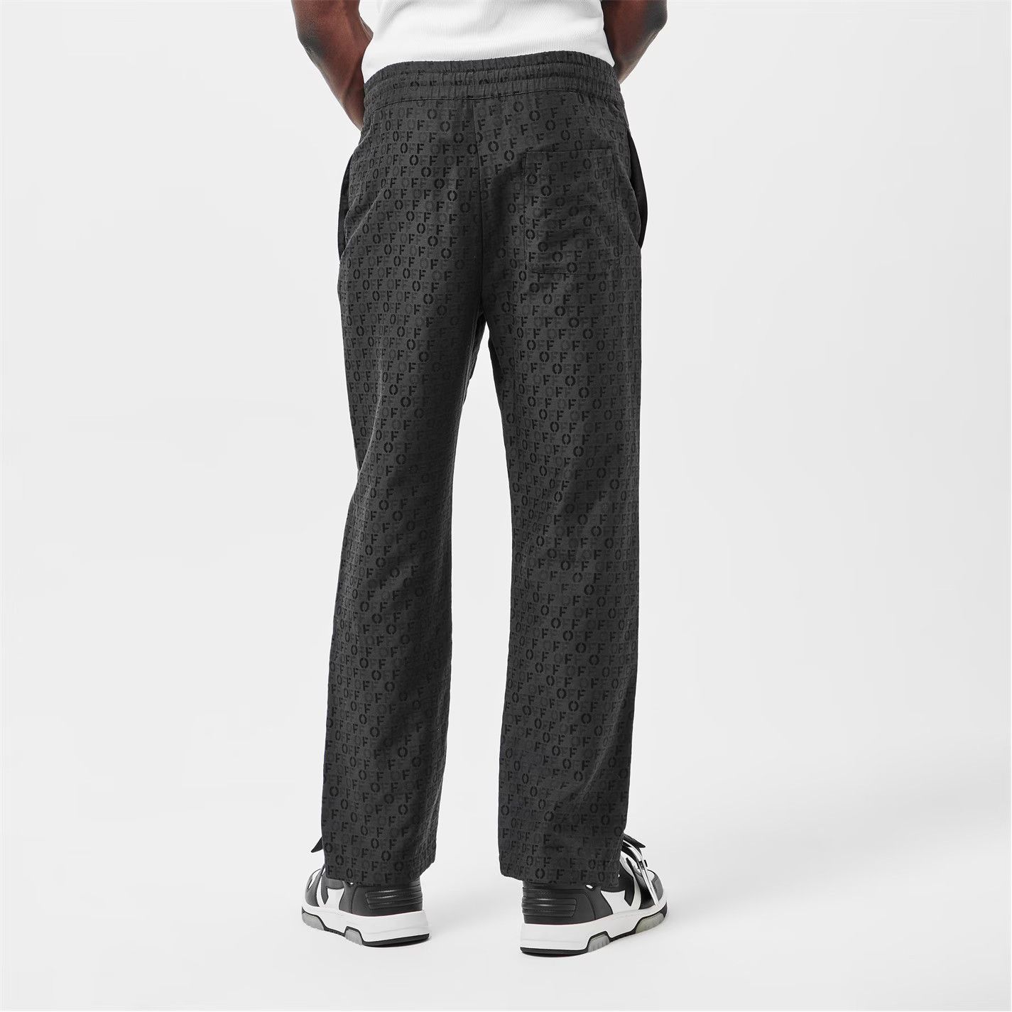 Off-White o1g2r1mq0326 Relaxed Fit Pyjama Trousers in Black Size US 30 / EU 46 - 3 Thumbnail
