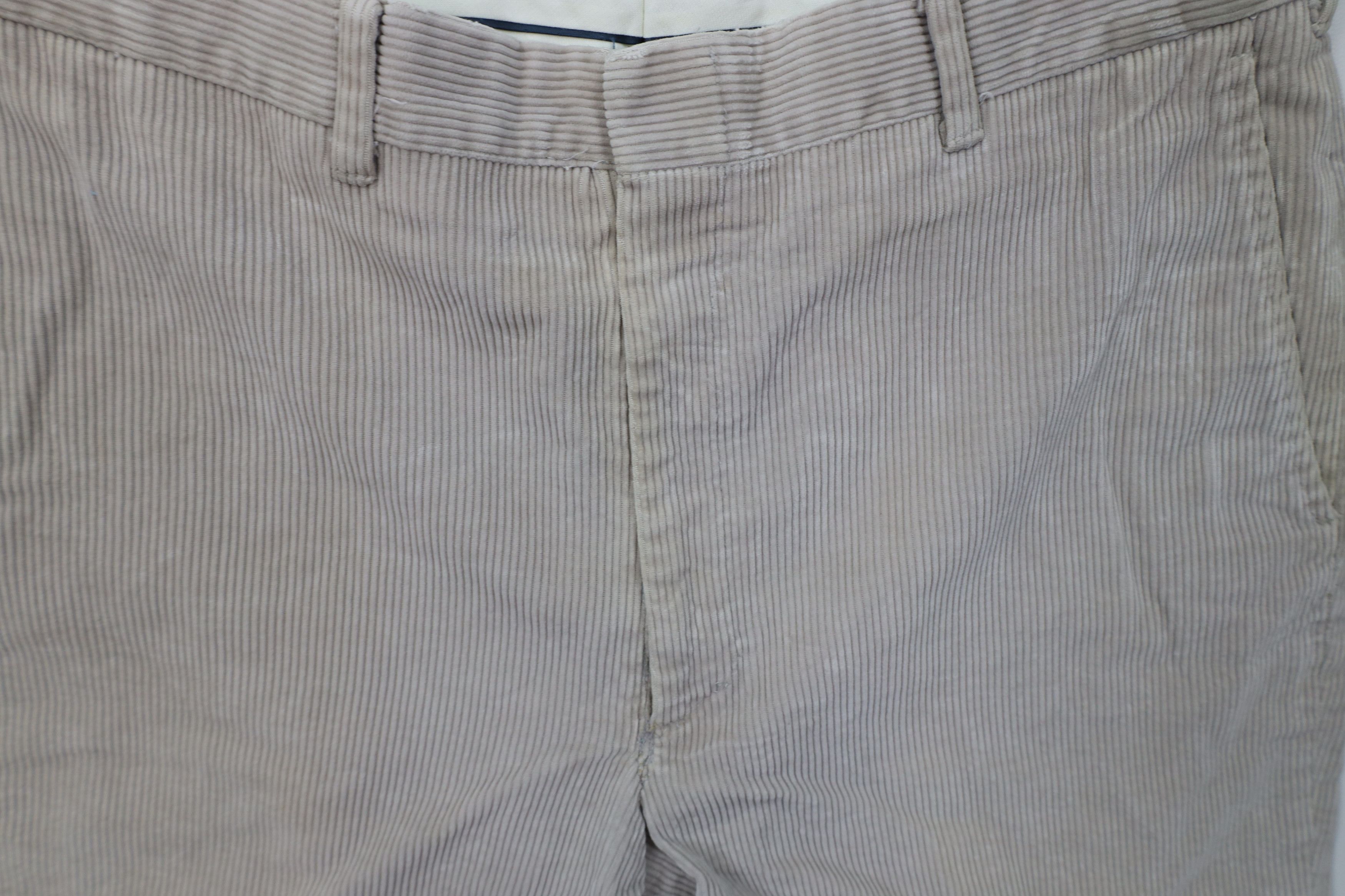 Vintage Vintage 70s Streetwear Wide Leg Corduroy Chino Pants Gray Size US 32 / EU 48 - 6 Thumbnail