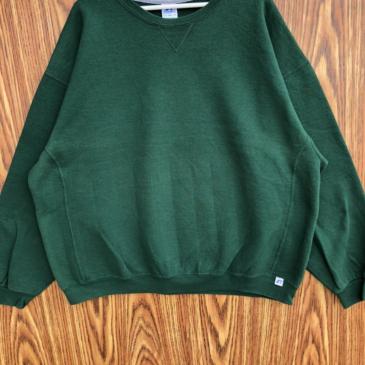 Vintage Vintage Green Plain Sweatshirt Pullover Crewneck Size US XXL / EU 58 / 5 - 4 Thumbnail