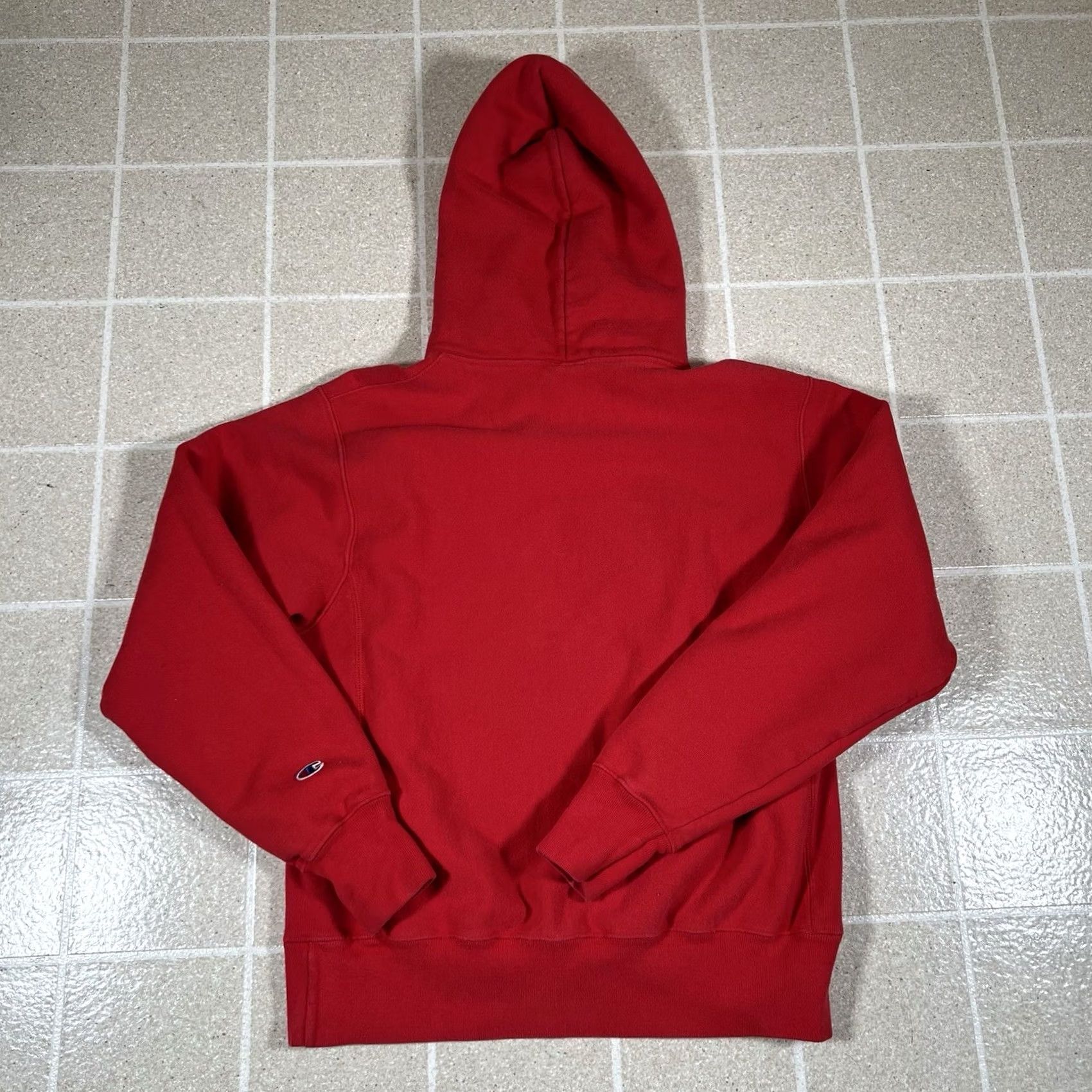 Champion VINTAGE Champion Reverse Weave Hoodie Mens Medium Red Pullover Sweatshirt Y2K Size US M / EU 48-50 / 2 - 3 Thumbnail