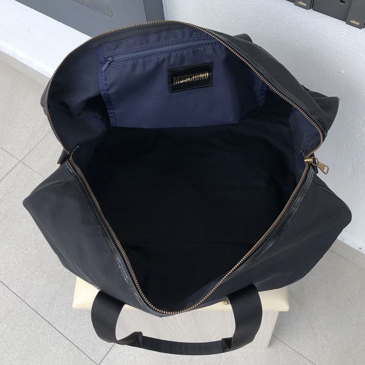Moschino Authentic MOSCHINO Vintage Black Travel Bag Size ONE SIZE - 14 Thumbnail