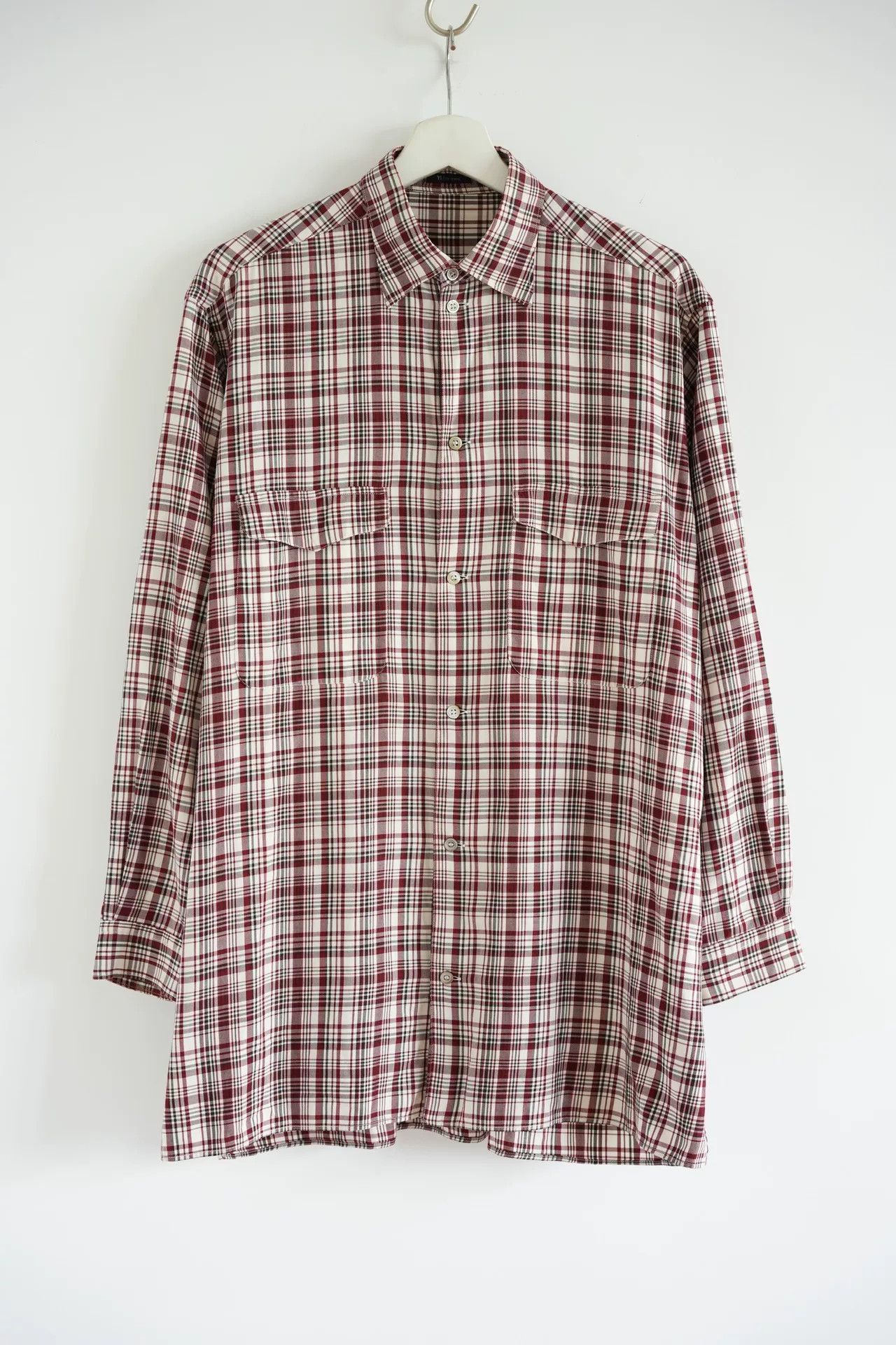 Y's for Men 90s Yohji Yamamoto Vintage Checkered Shirt Size US M / EU 48-50 / 2 - 1 Thumbnail